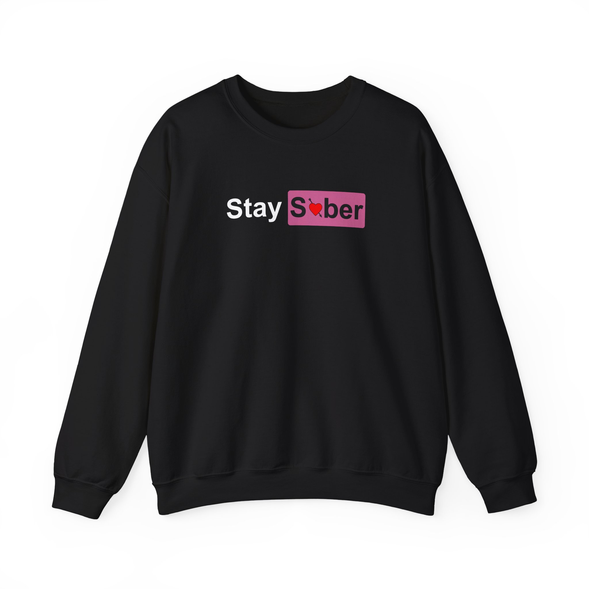 D’aydrian Harding Stay Sober Valentine's Day Unisex Heavy Blend™ Crewneck Sweatshirt