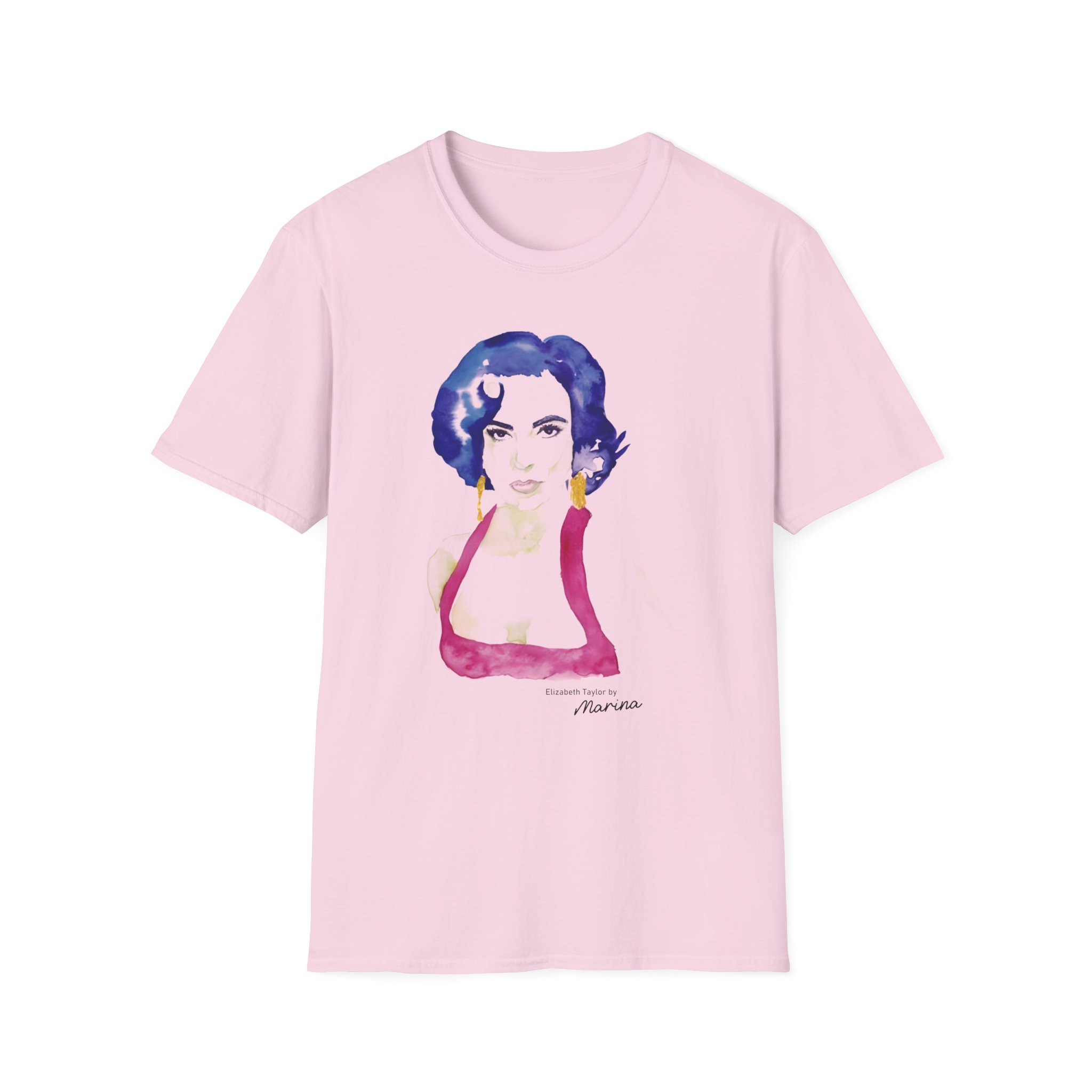Marina Elizabeth Taylor Illustration Unisex Softstyle T-Shirt
