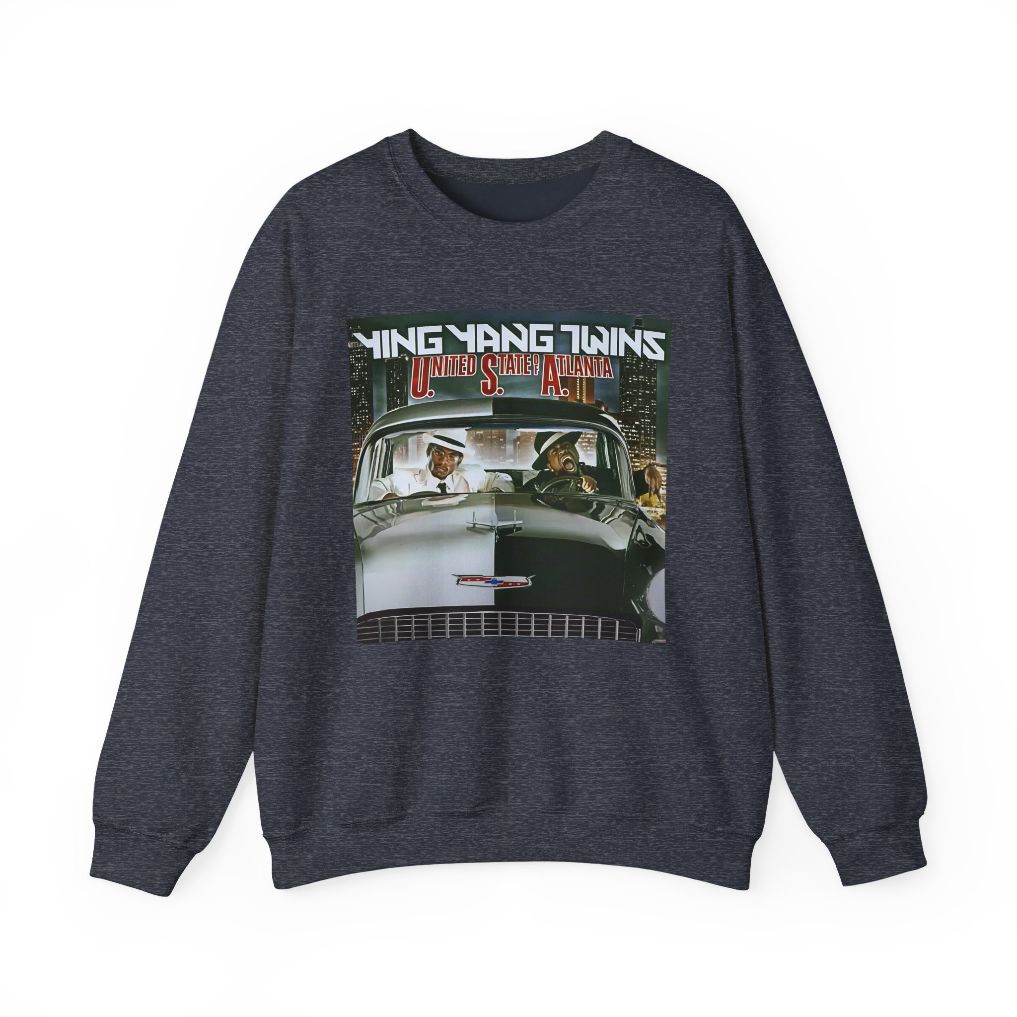 Ying Yang Twins United State Of Atlanta Album Cover Unisex Heavy Blendâ„¢ Crewneck Sweatshirt
