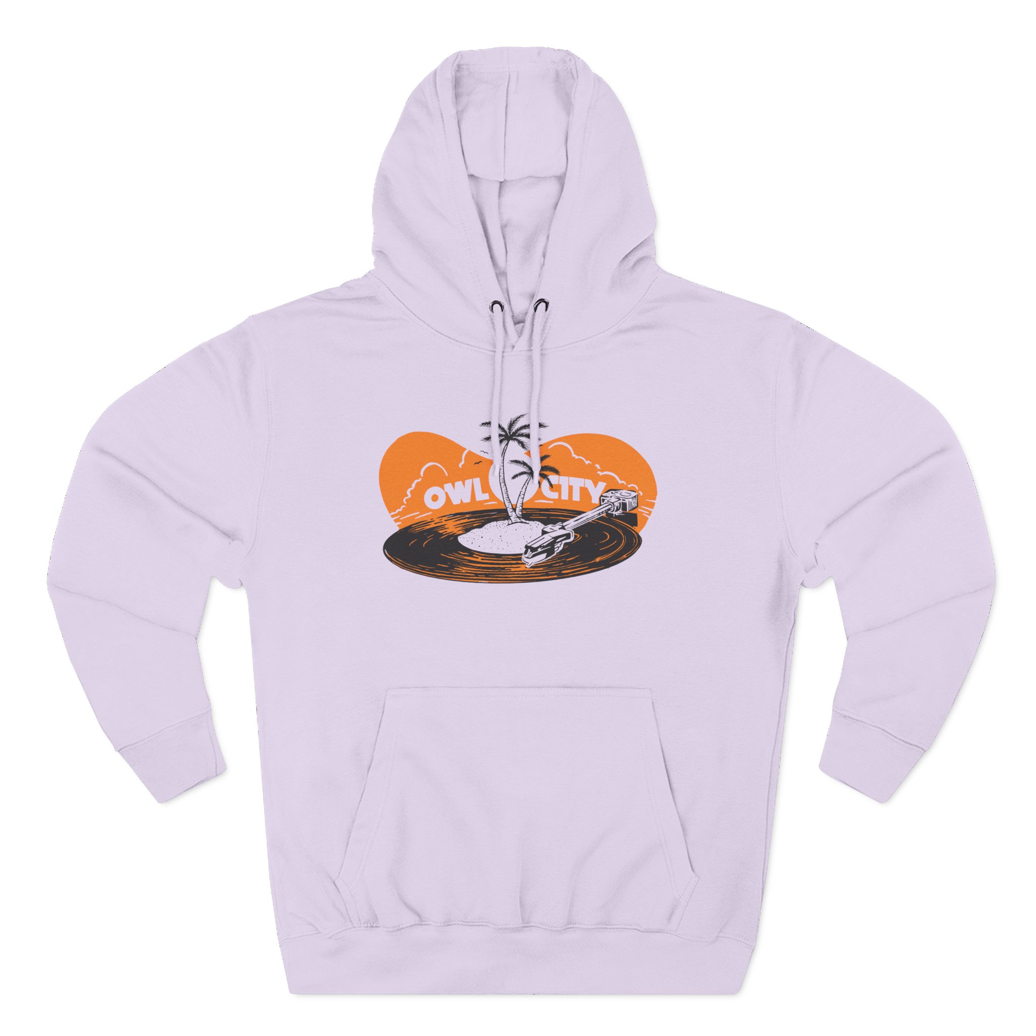 Owl City Beach Vinyl Three-Panel Fleece Hoodie