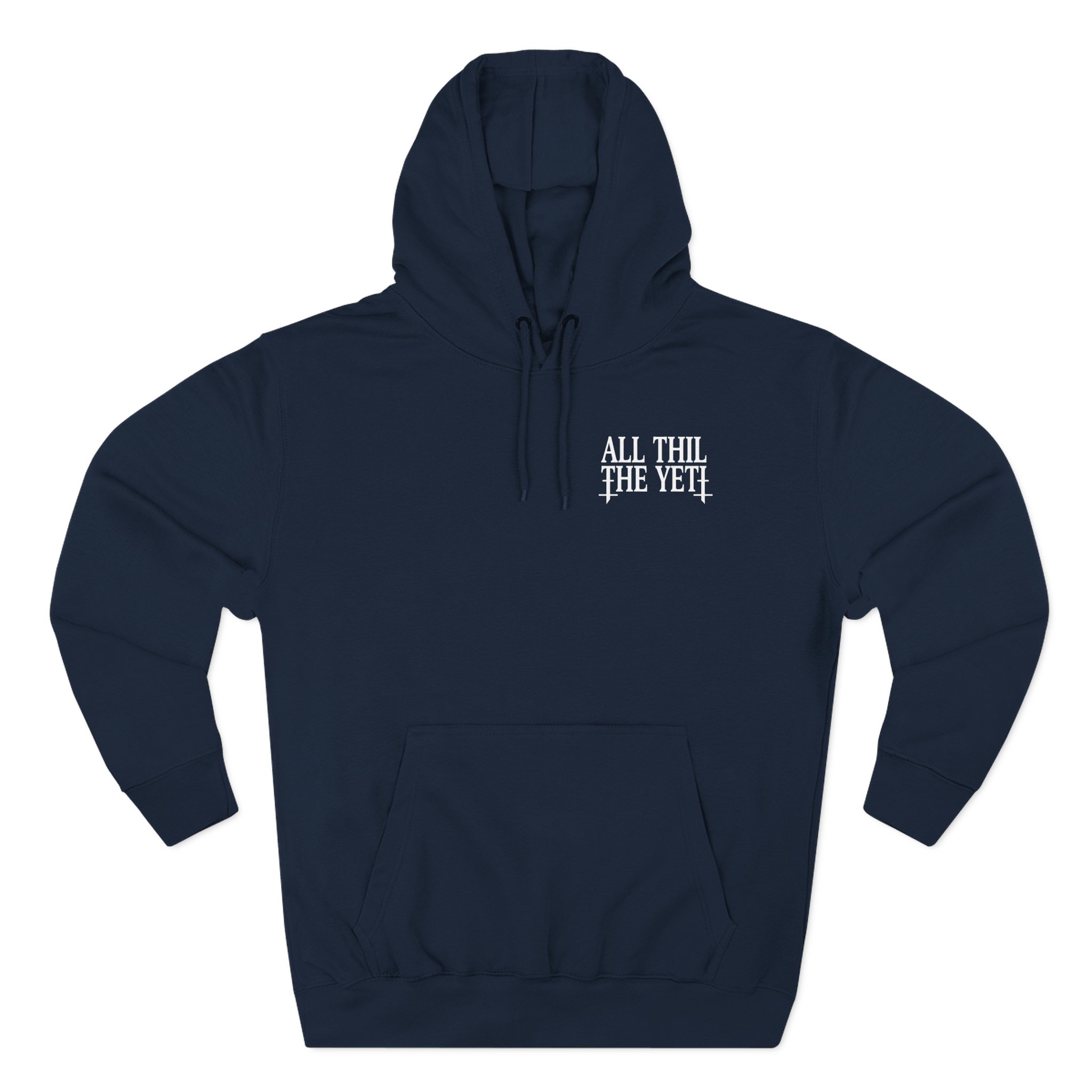 All Hail the Yeti Logo Three-Panel Fleece Hoodie