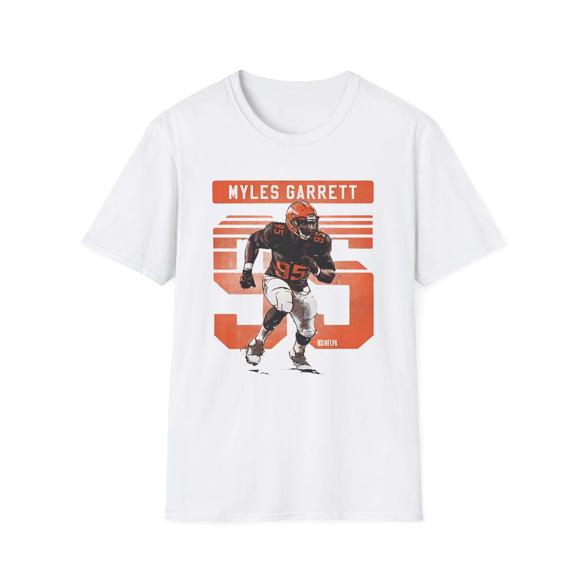 Myles Garrett Grunge Unisex Softstyle T-Shirt