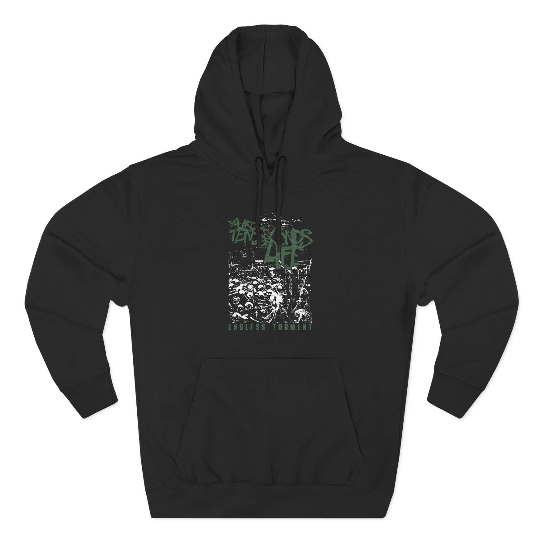 The Last Ten Seconds of Life Broken Glass Three-Panel Fleece Hoodie