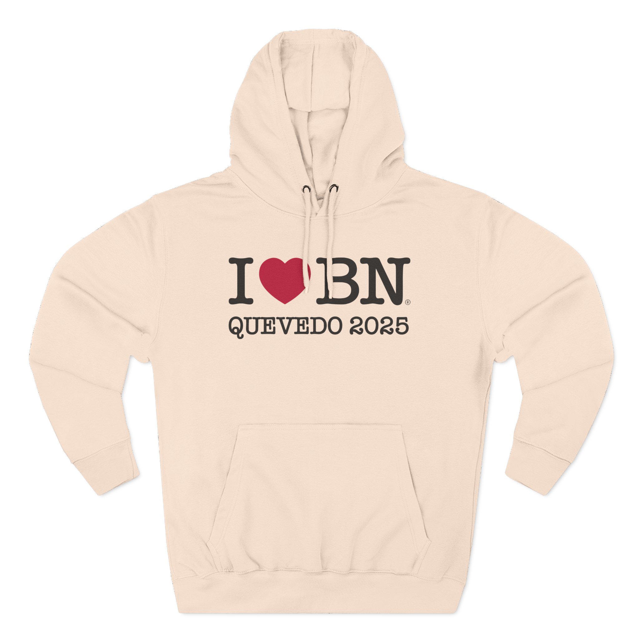 Quevedo I Love Bn Three-Panel Fleece Hoodie