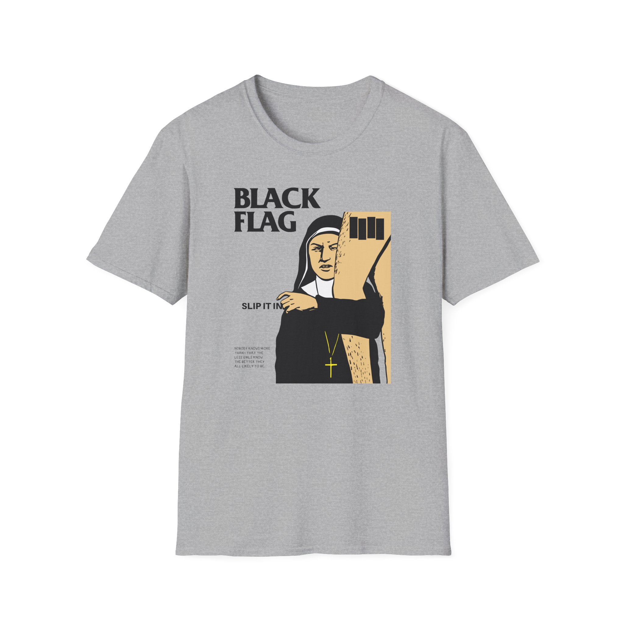 Black Flag Slip It in Unisex Softstyle T-Shirt