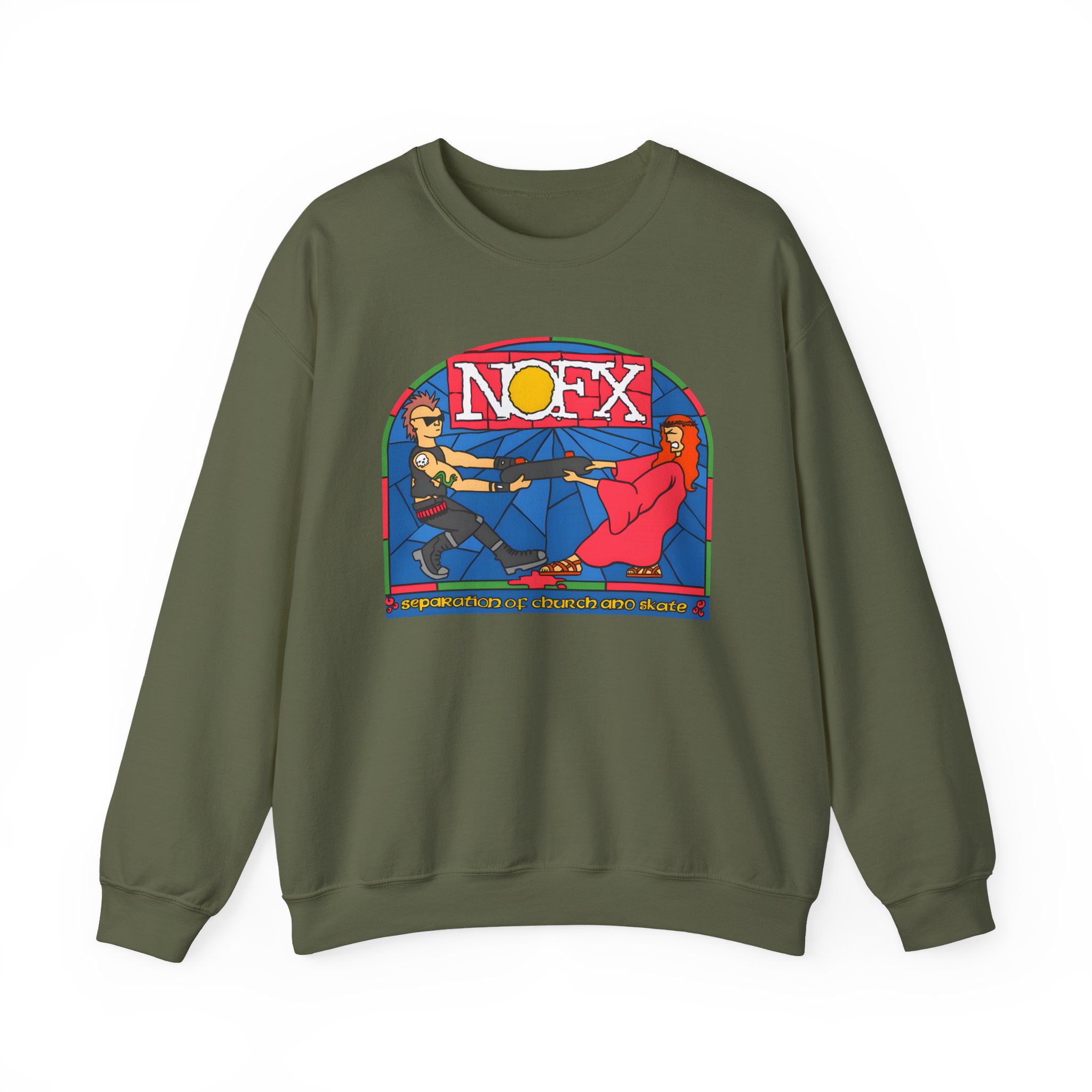Nofx Seperation Unisex Heavy Blendâ„¢ Crewneck Sweatshirt