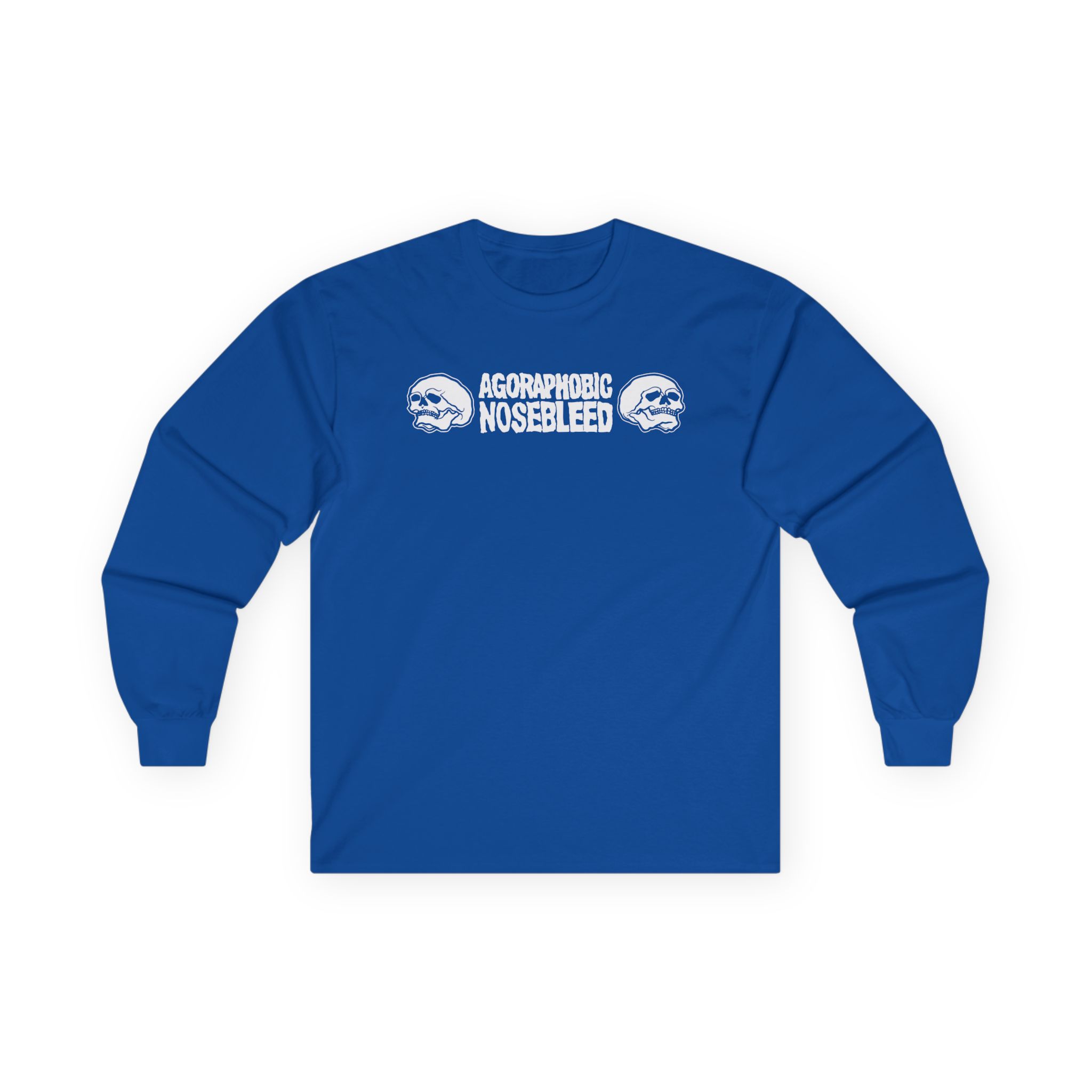 Agoraphobic Nosebleed Skulls Unisex Ultra Cotton Long Sleeve Tee
