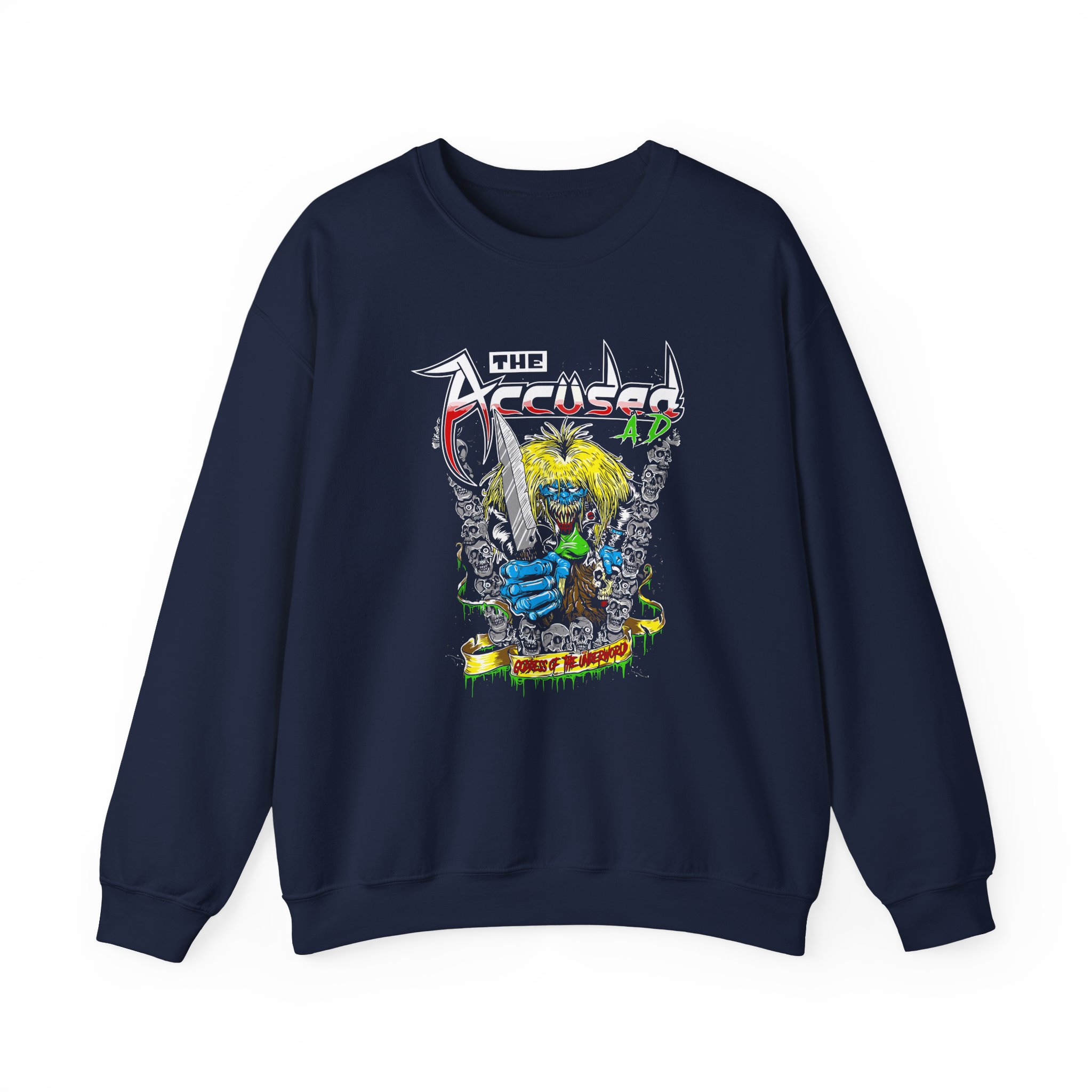 Accused Ad Goddess of the Underworld Unisex Heavy Blendâ„¢ Crewneck Sweatshirt
