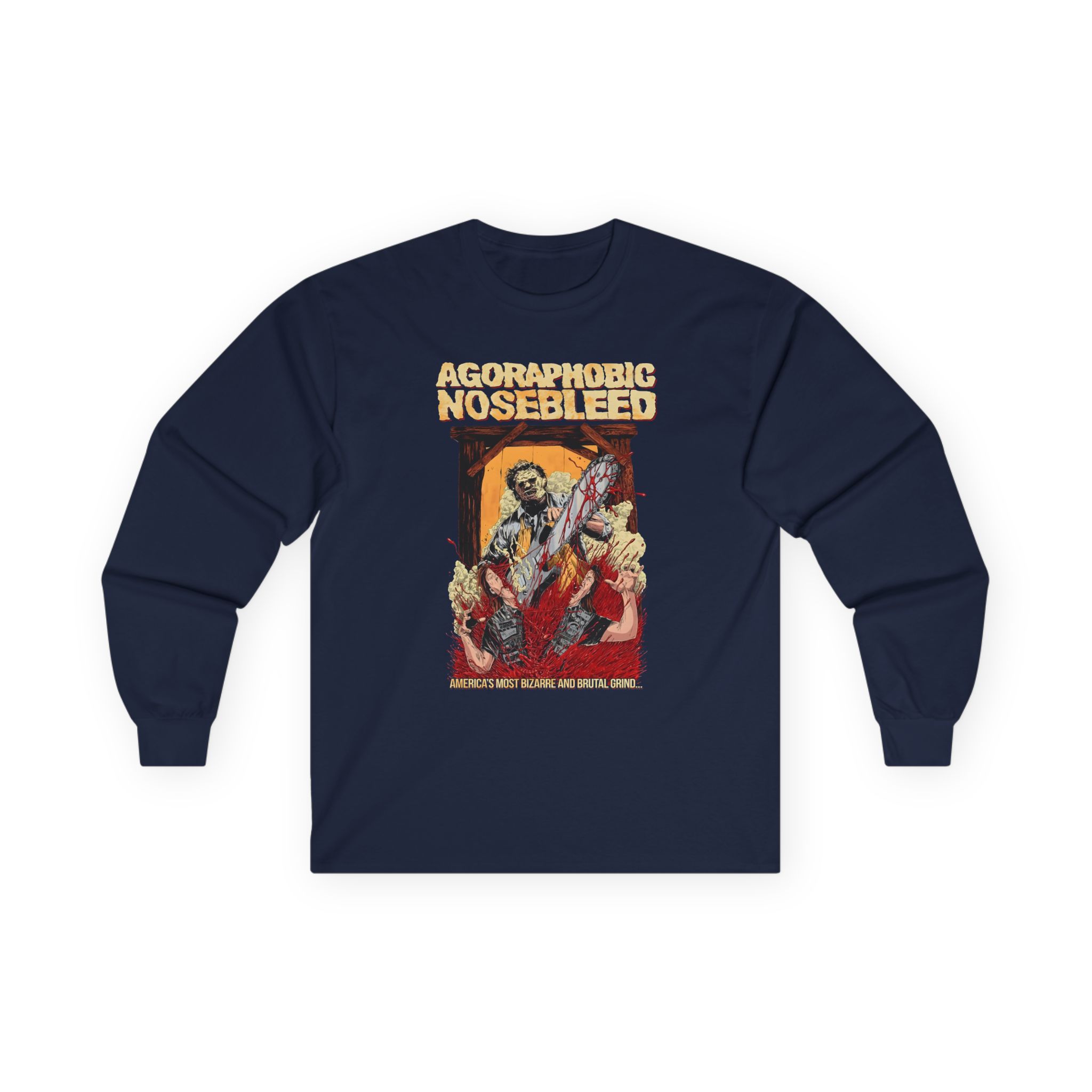 Agoraphobic Nosebleed Leatherface Unisex Ultra Cotton Long Sleeve Tee