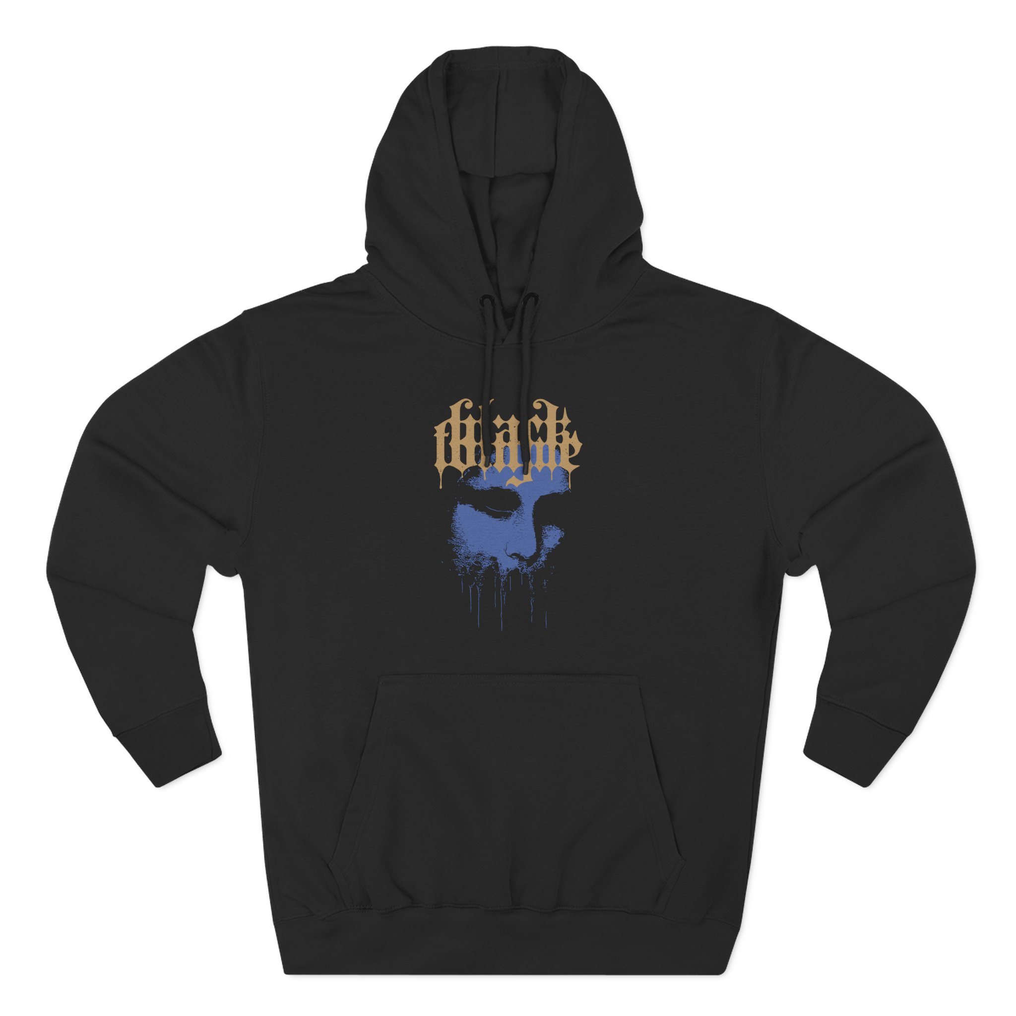 Black Tongue No Greater Hell Three-Panel Fleece Hoodie