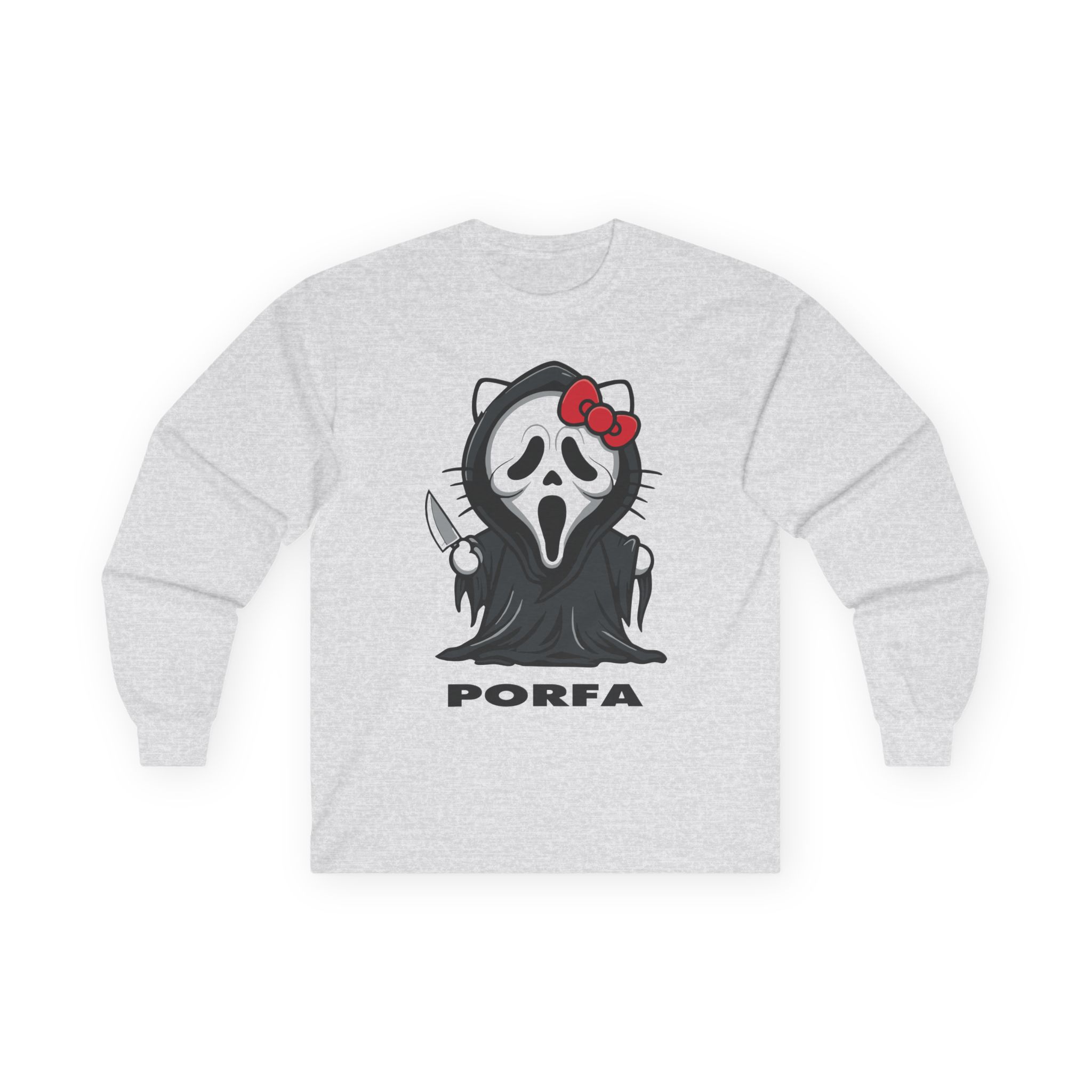 Porfa Scream Halloween Unisex Ultra Cotton Long Sleeve Tee