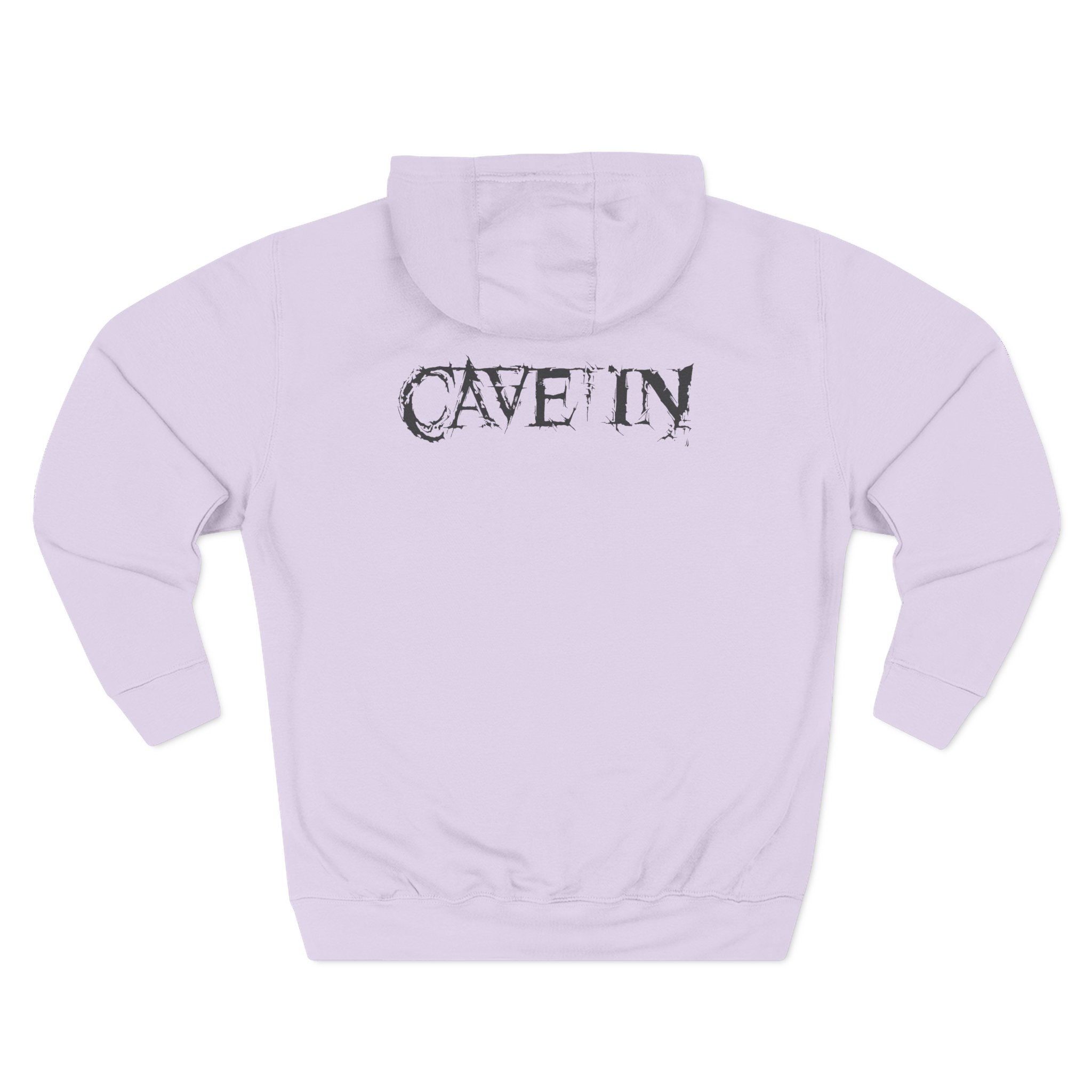 Cave in Satellite: Blackened Three-Panel Fleece Hoodie