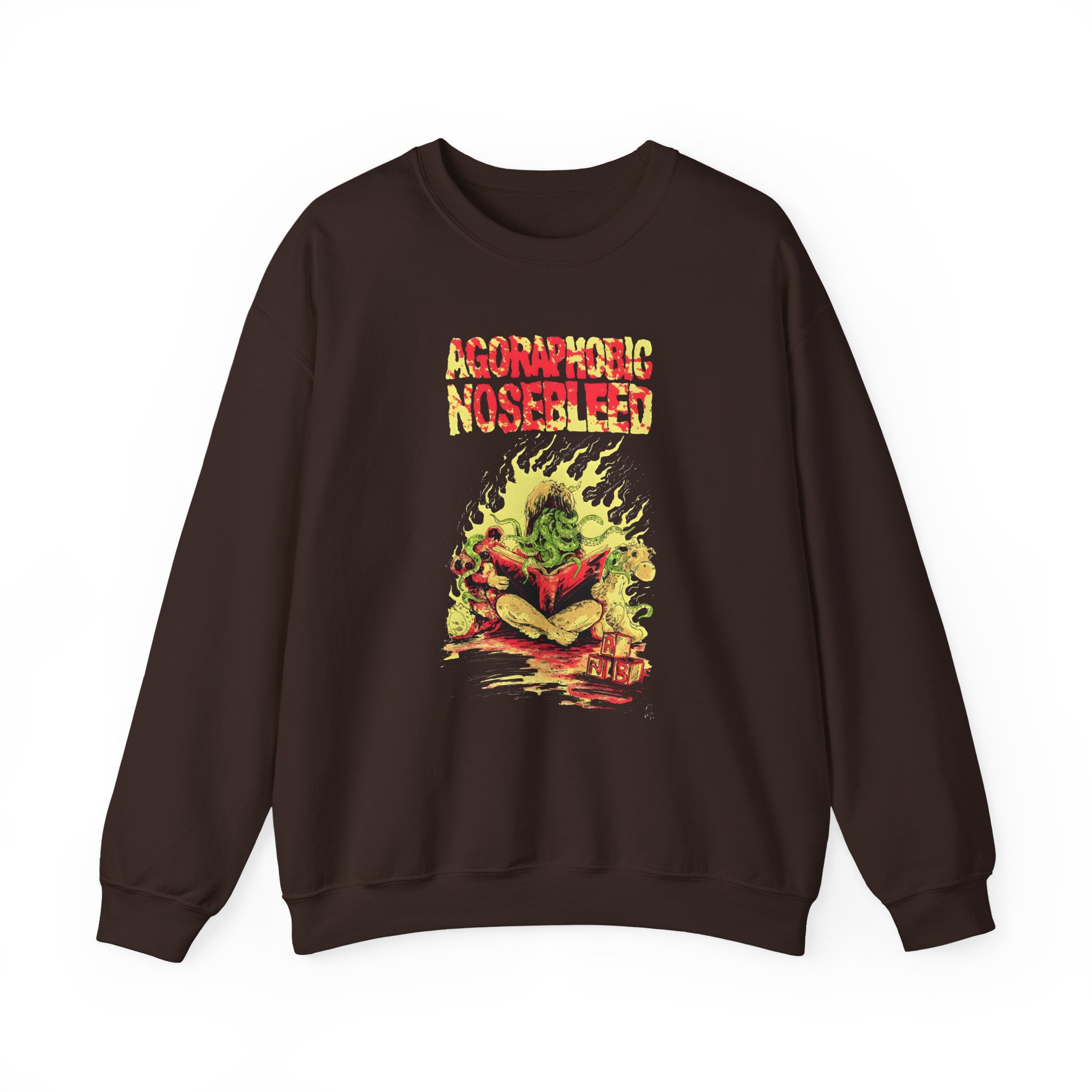Agoraphobic Nosebleed Octo Book Unisex Heavy Blendâ„¢ Crewneck Sweatshirt
