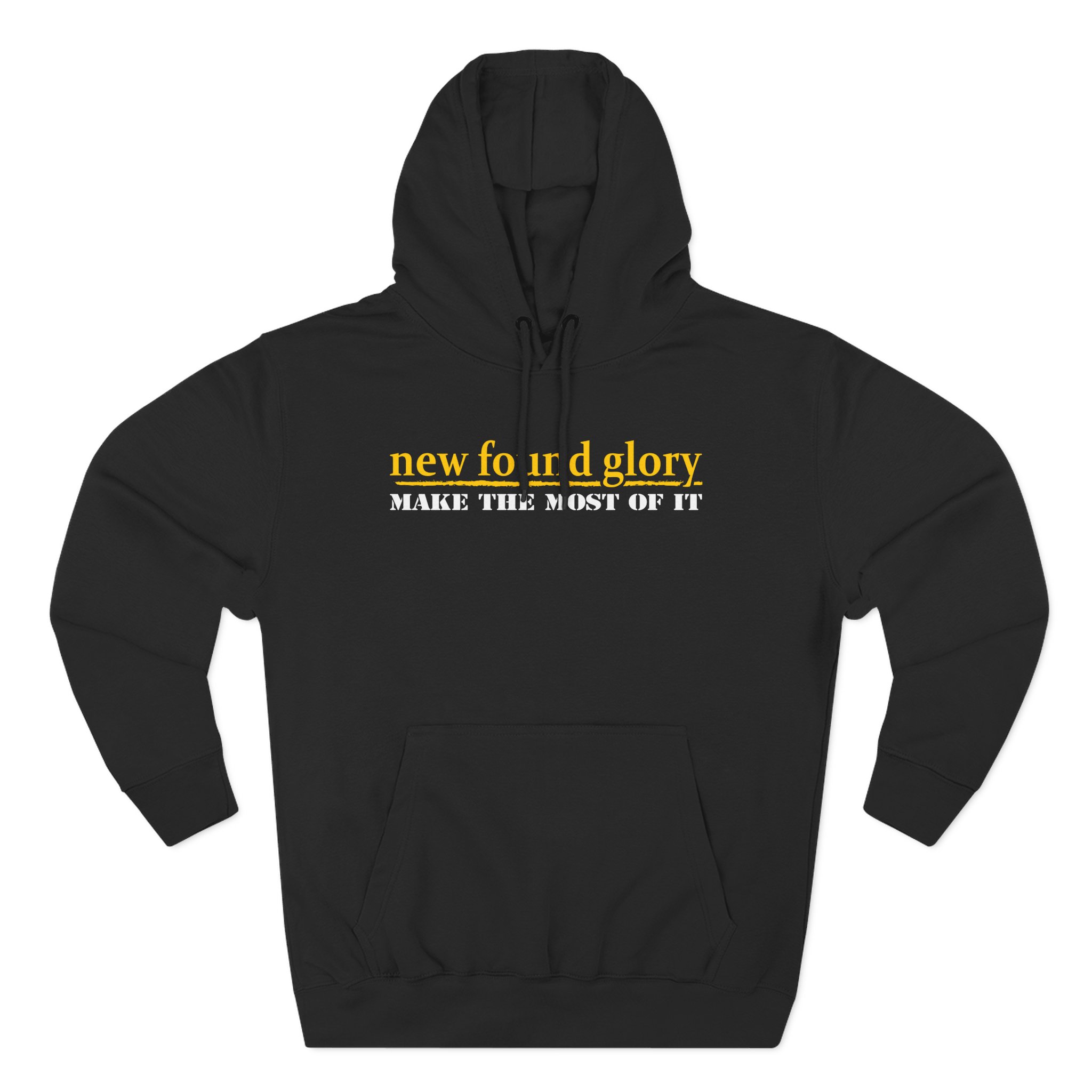 New Found Glory Hxc Lyrics Three-Panel Fleece Hoodie