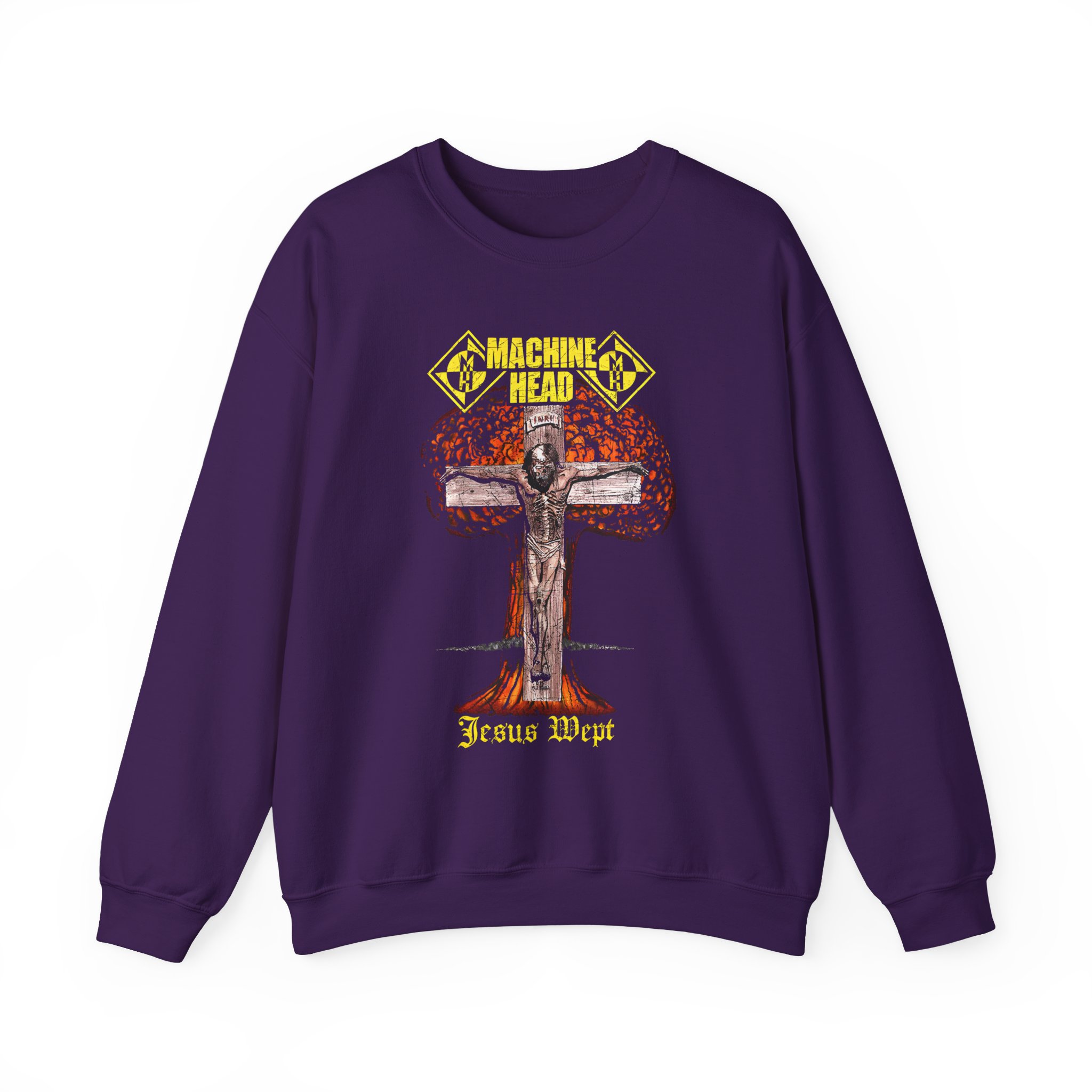 Machine Head Jesus Wept Unisex Heavy Blendâ„¢ Crewneck Sweatshirt