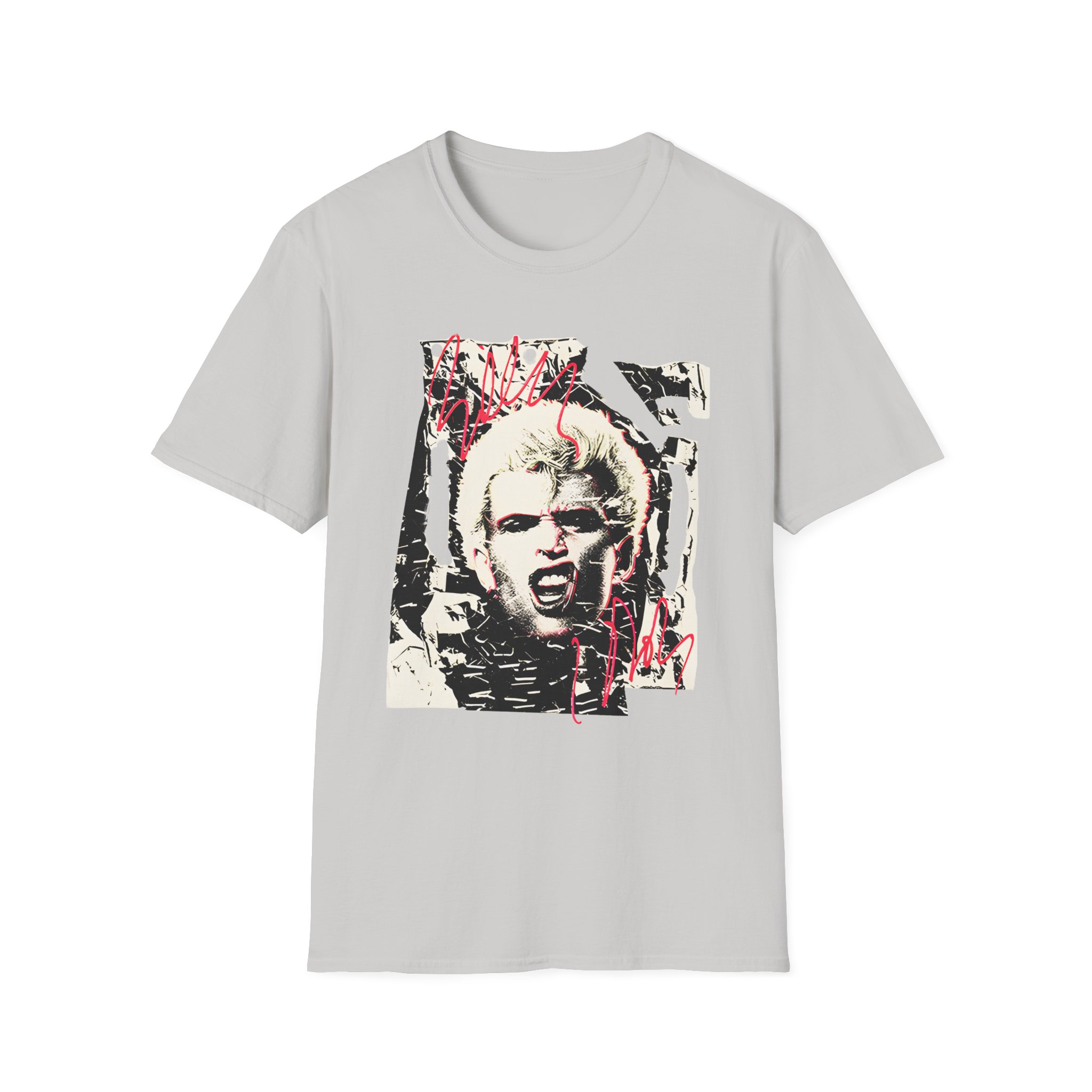 Billy Idol Shattered Photo Unisex Softstyle T-Shirt