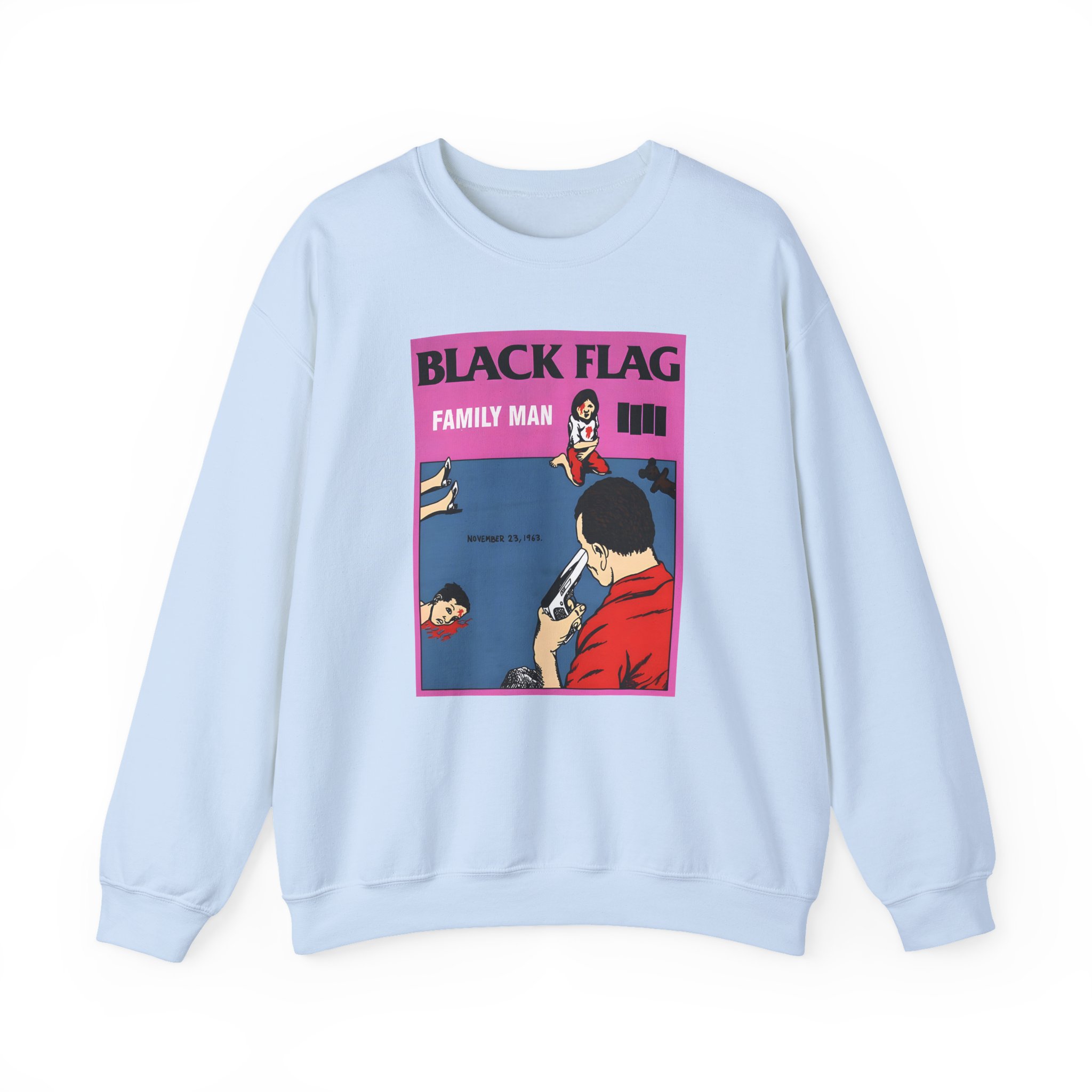 Black Flag Family Man Unisex Heavy Blendâ„¢ Crewneck Sweatshirt
