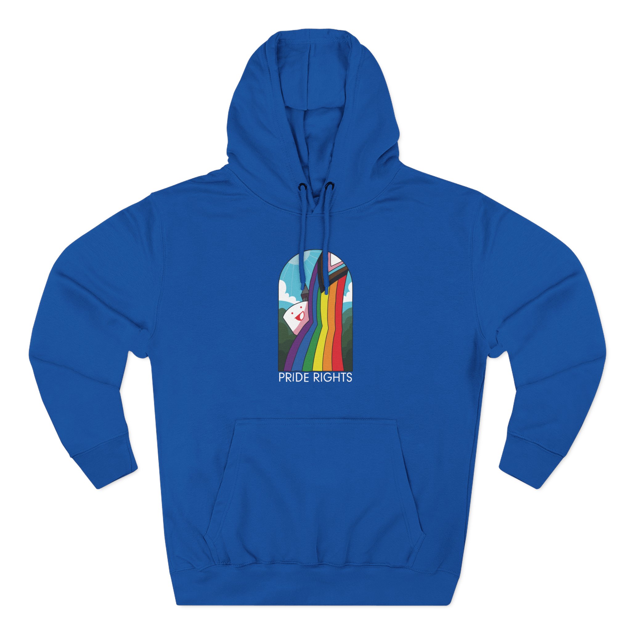 Drawfee Pride Rights Three-Panel Fleece Hoodie
