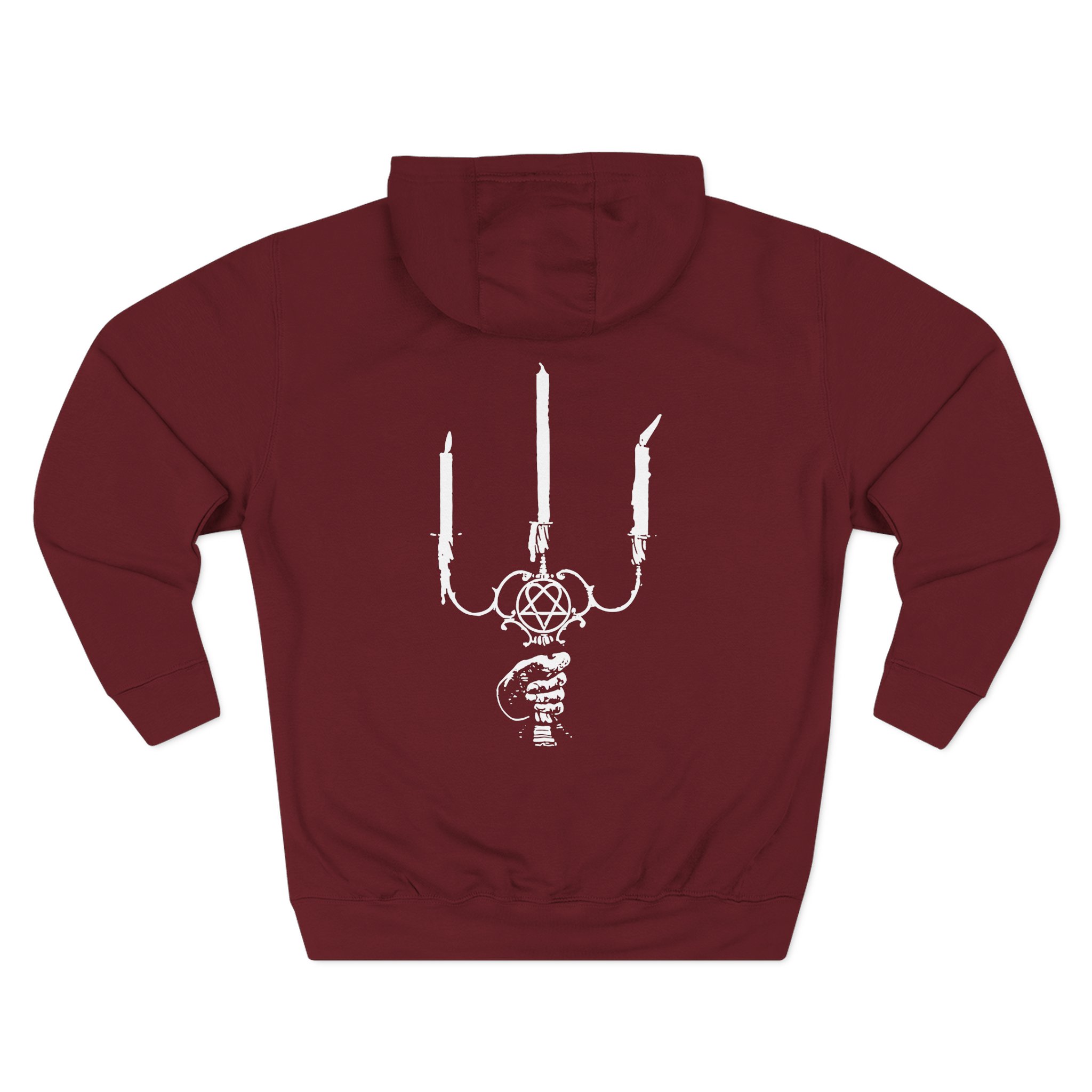 Him Ornament Candle Three-Panel Fleece Hoodie