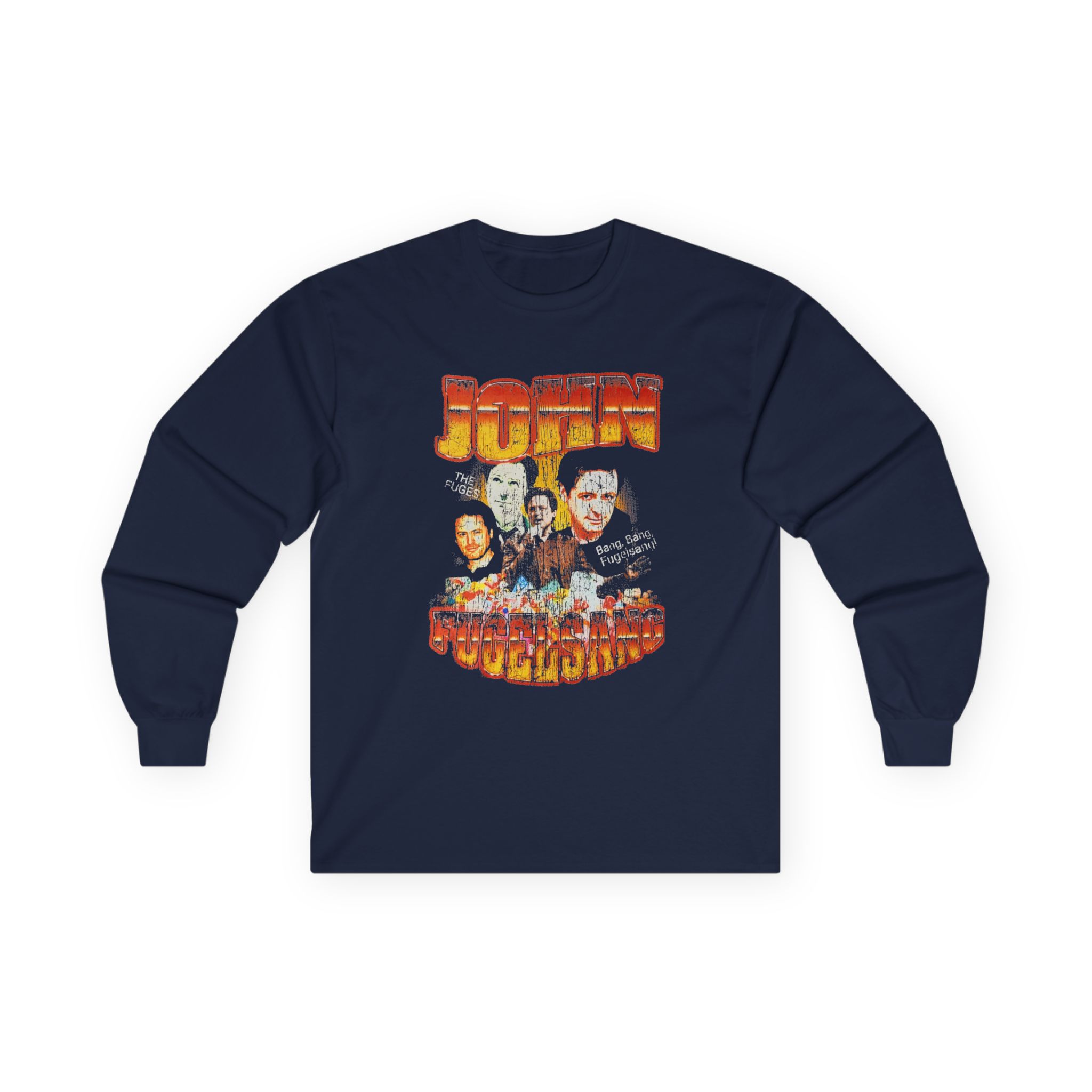 Fugees John Fugelsang From Sirius Xm the Bonfire Distressed Unisex Ultra Cotton Long Sleeve Tee