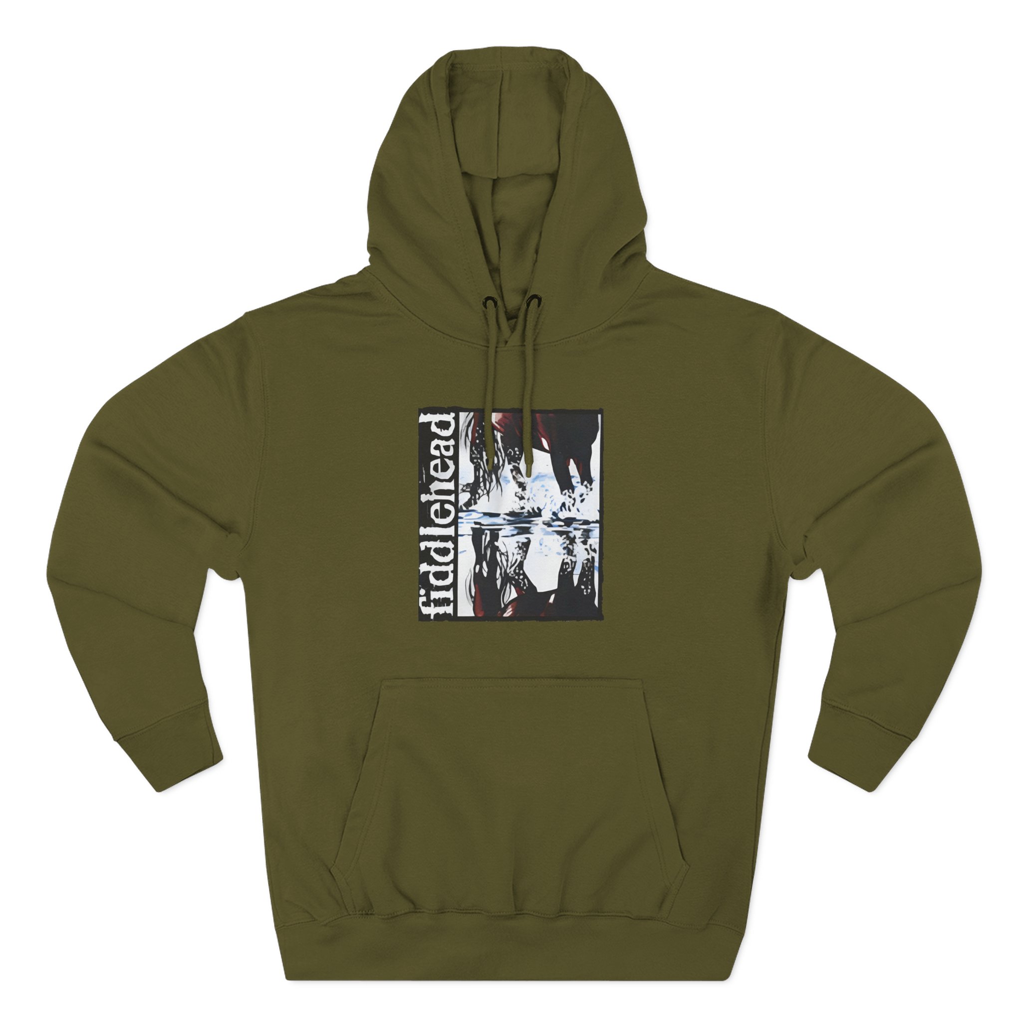 Fiddlehead Horse Three-Panel Fleece Hoodie