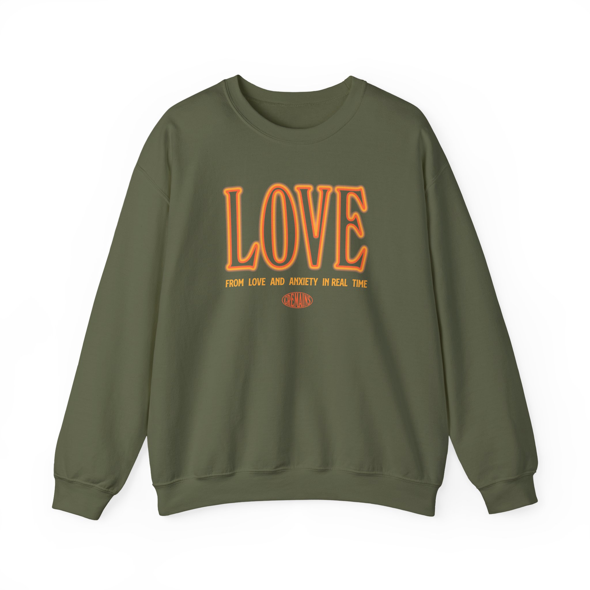 The Maine Love Hard Unisex Heavy Blend Crewneck Sweatshirt