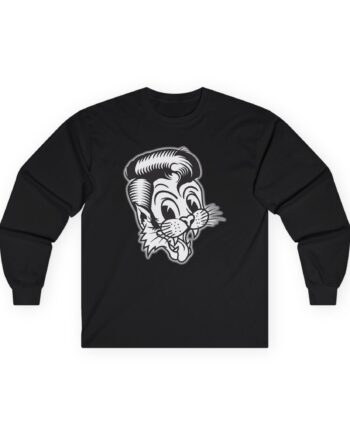 Stray Cats Metallic Cat Unisex Ultra Cotton Long Sleeve Tee