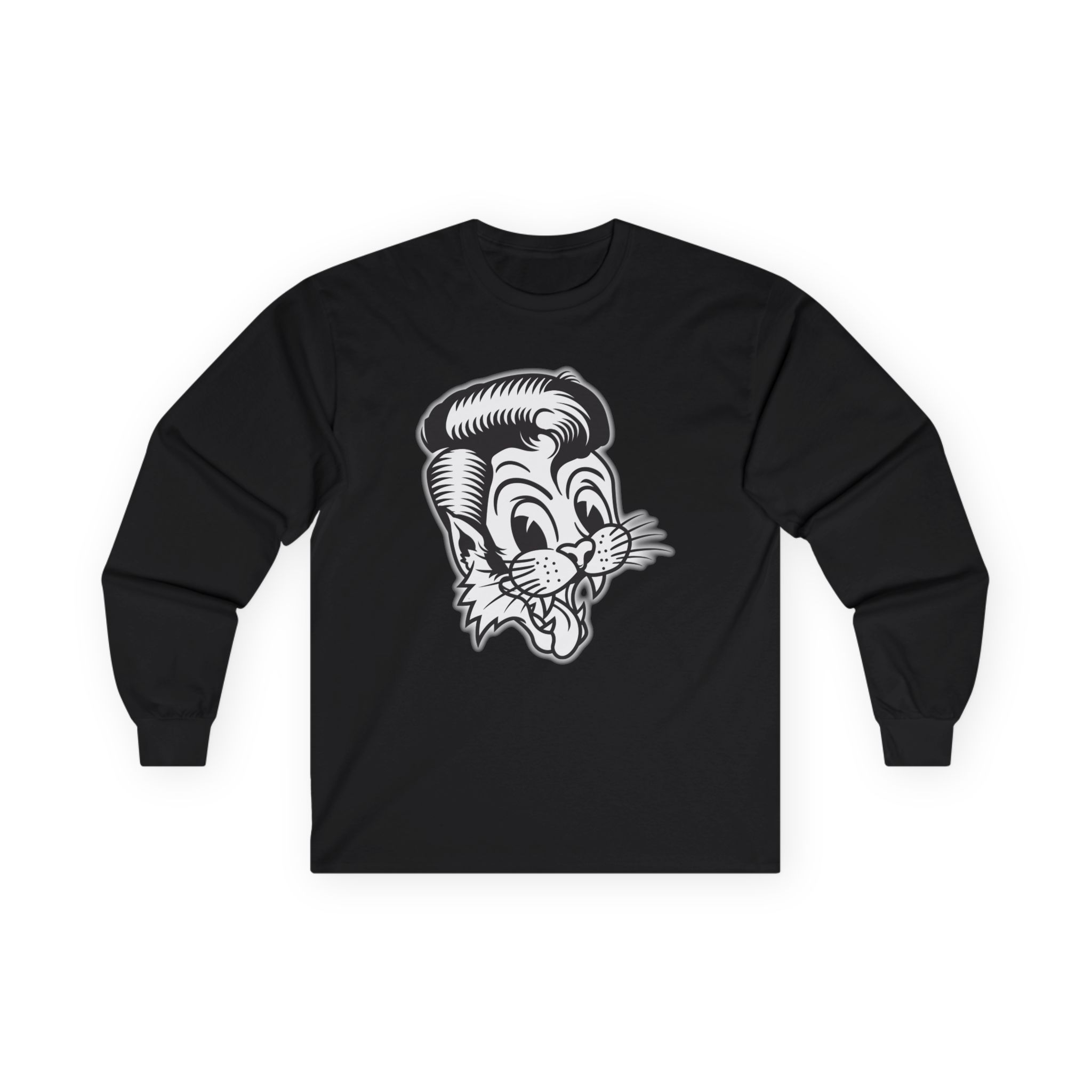 Stray Cats Metallic Cat Unisex Ultra Cotton Long Sleeve Tee