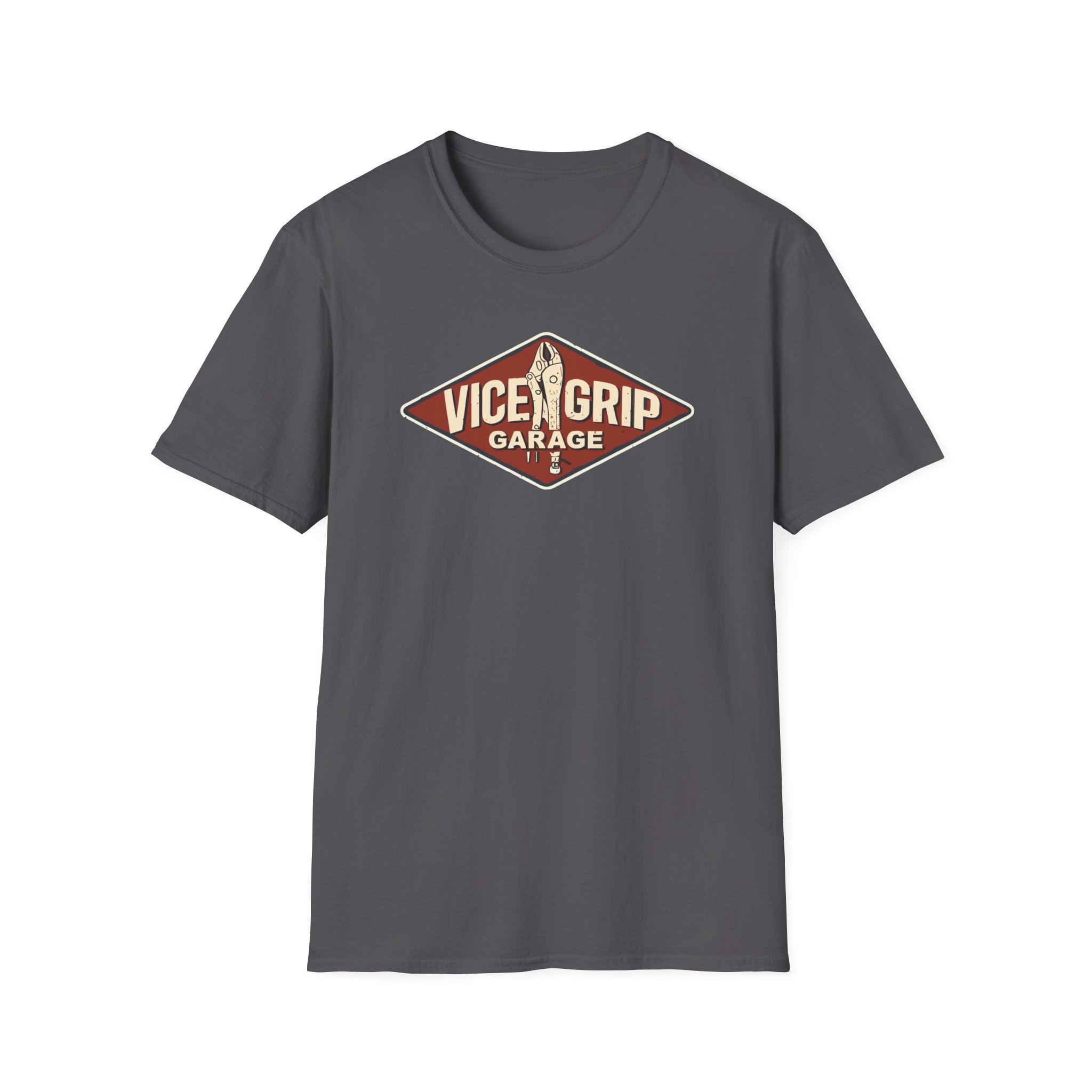 Vicegripgarage Garage Sign Unisex Softstyle T-Shirt
