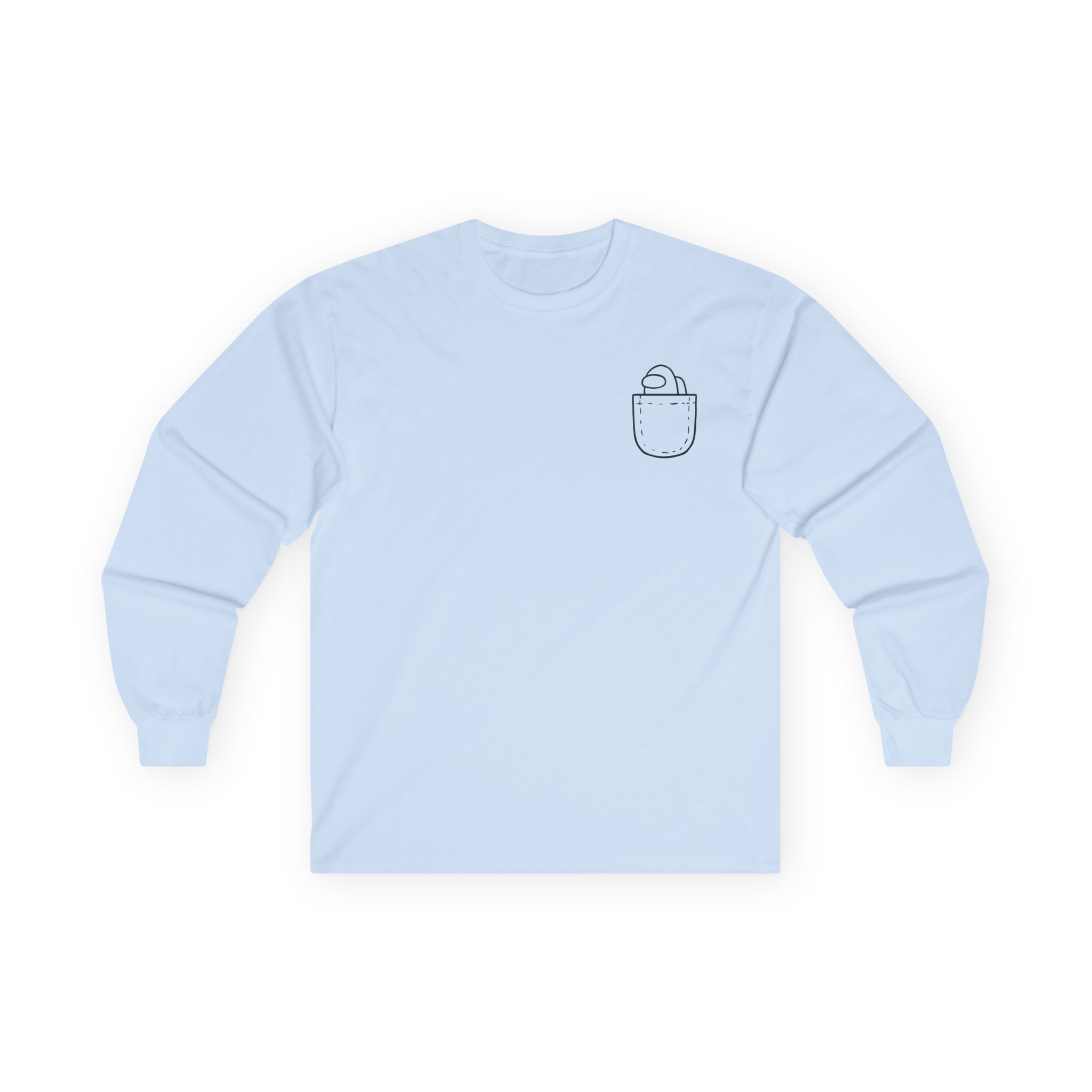 Among Us Mini Crewmate Pocket Unisex Ultra Cotton Long Sleeve Tee