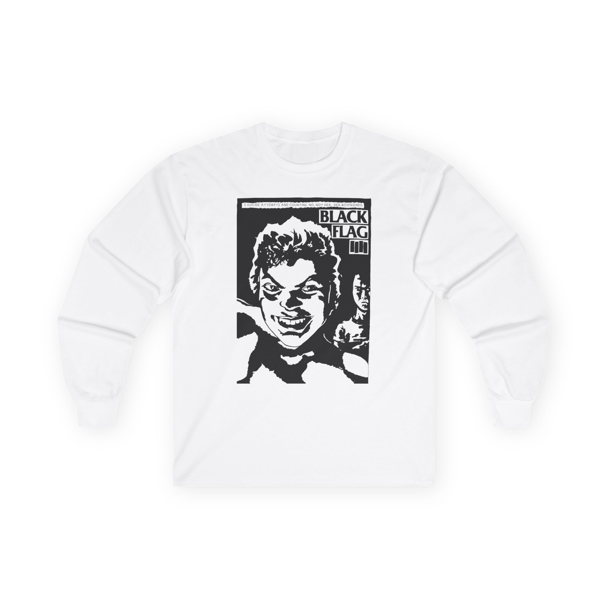 Black Flag Suicide Flyer Unisex Ultra Cotton Long Sleeve Tee