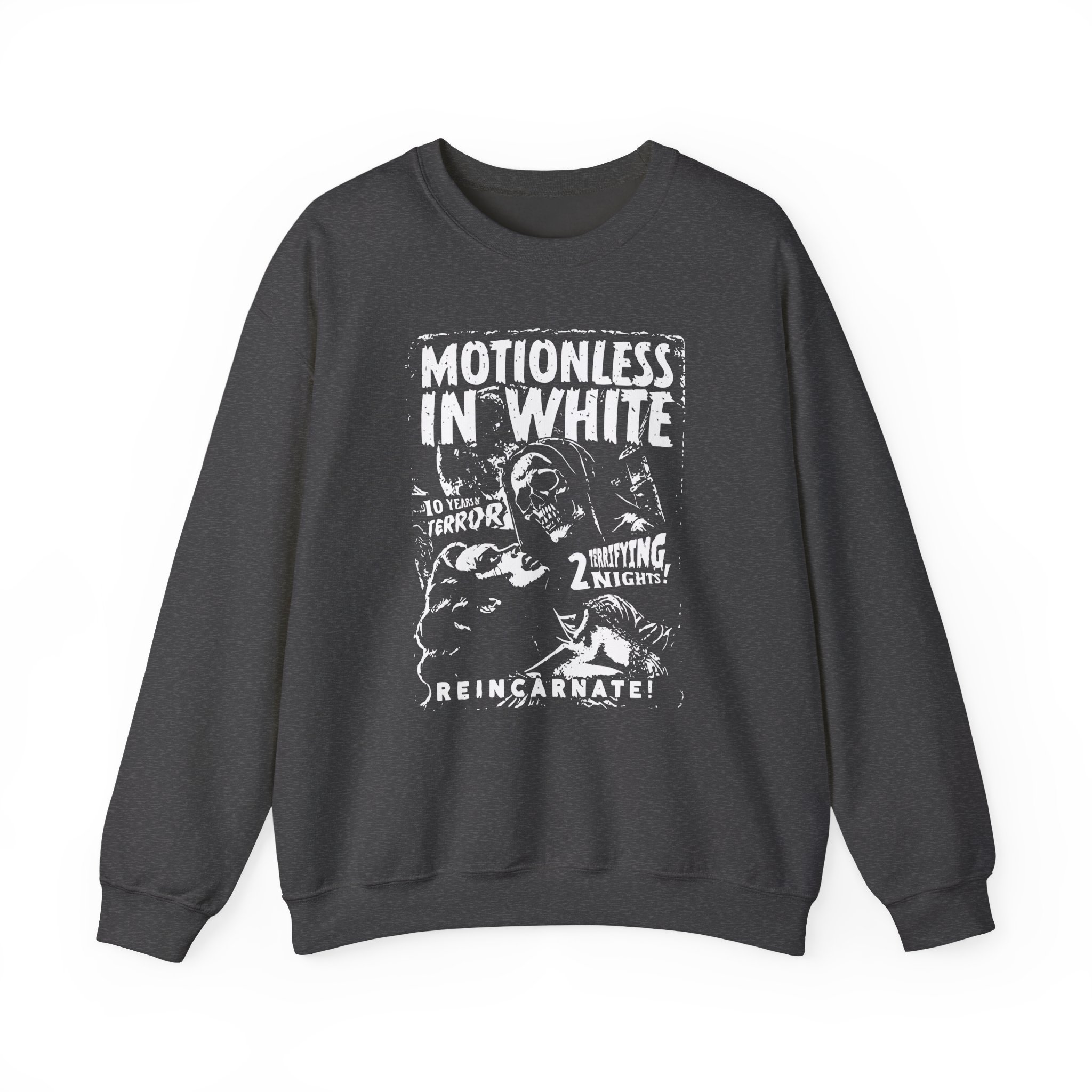 Motionless in White 10 Years of Terror Unisex Heavy Blendâ„¢ Crewneck Sweatshirt