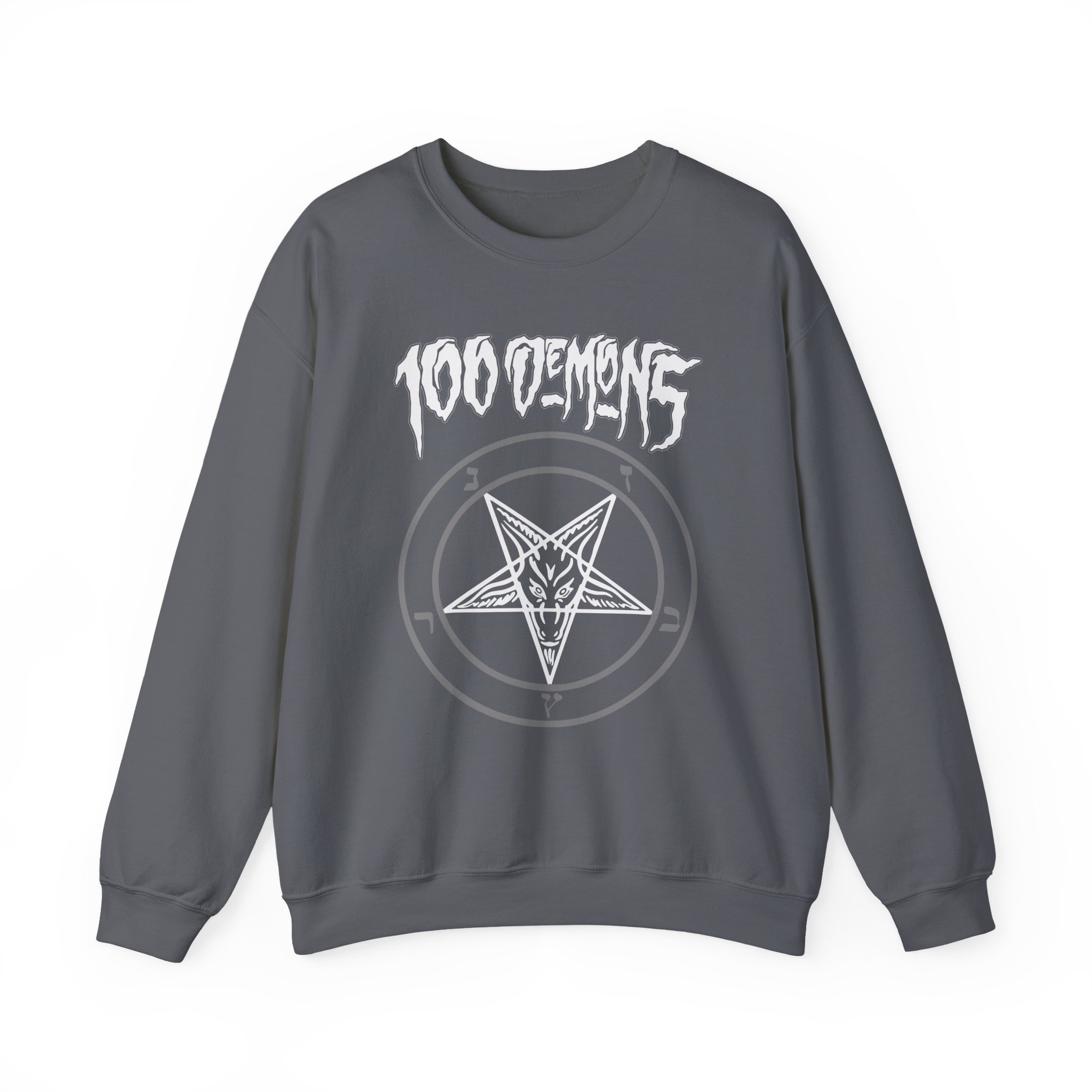 100 Demons Pentagram Unisex Heavy Blendâ„¢ Crewneck Sweatshirt