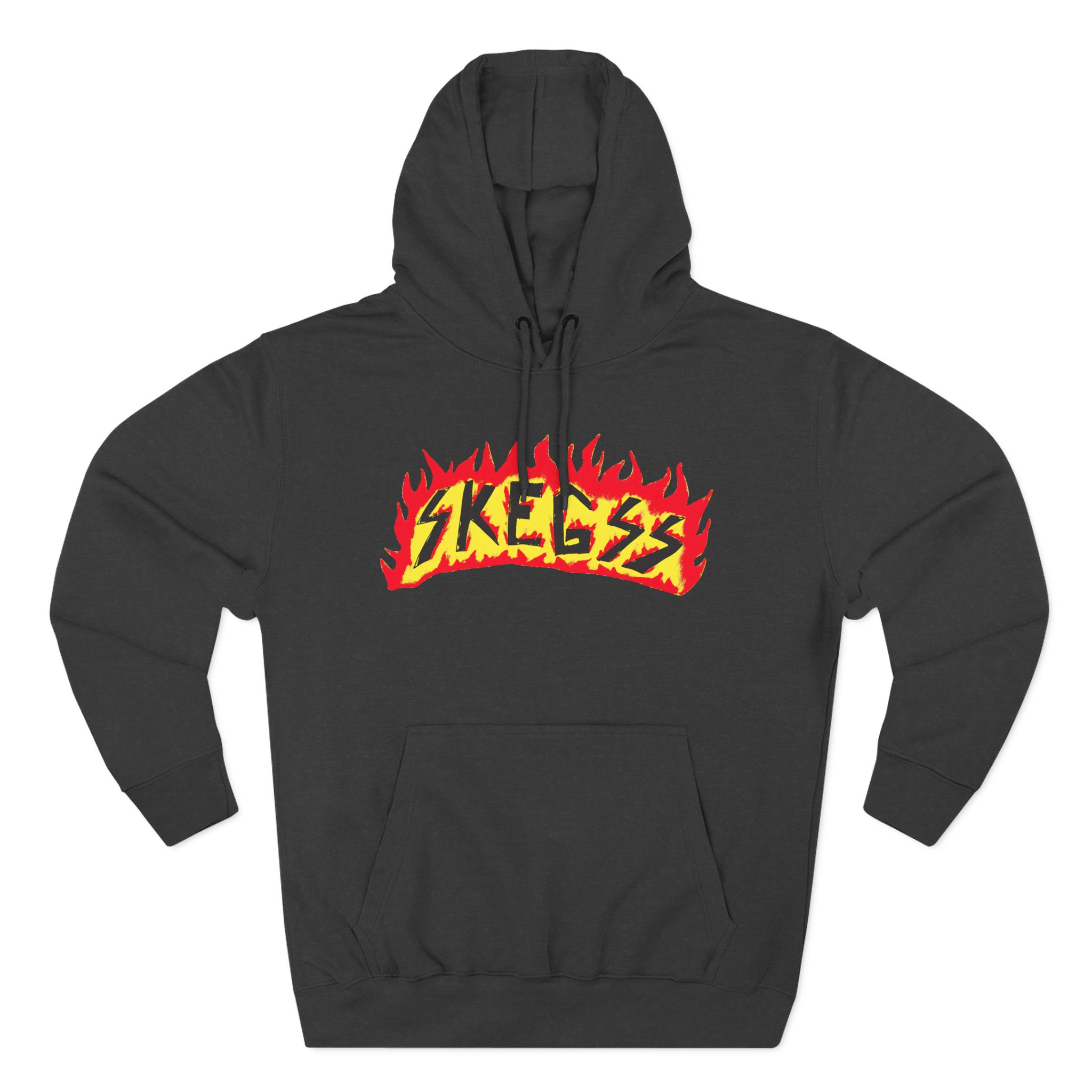 Skegss Flame Logo Three-Panel Fleece Hoodie