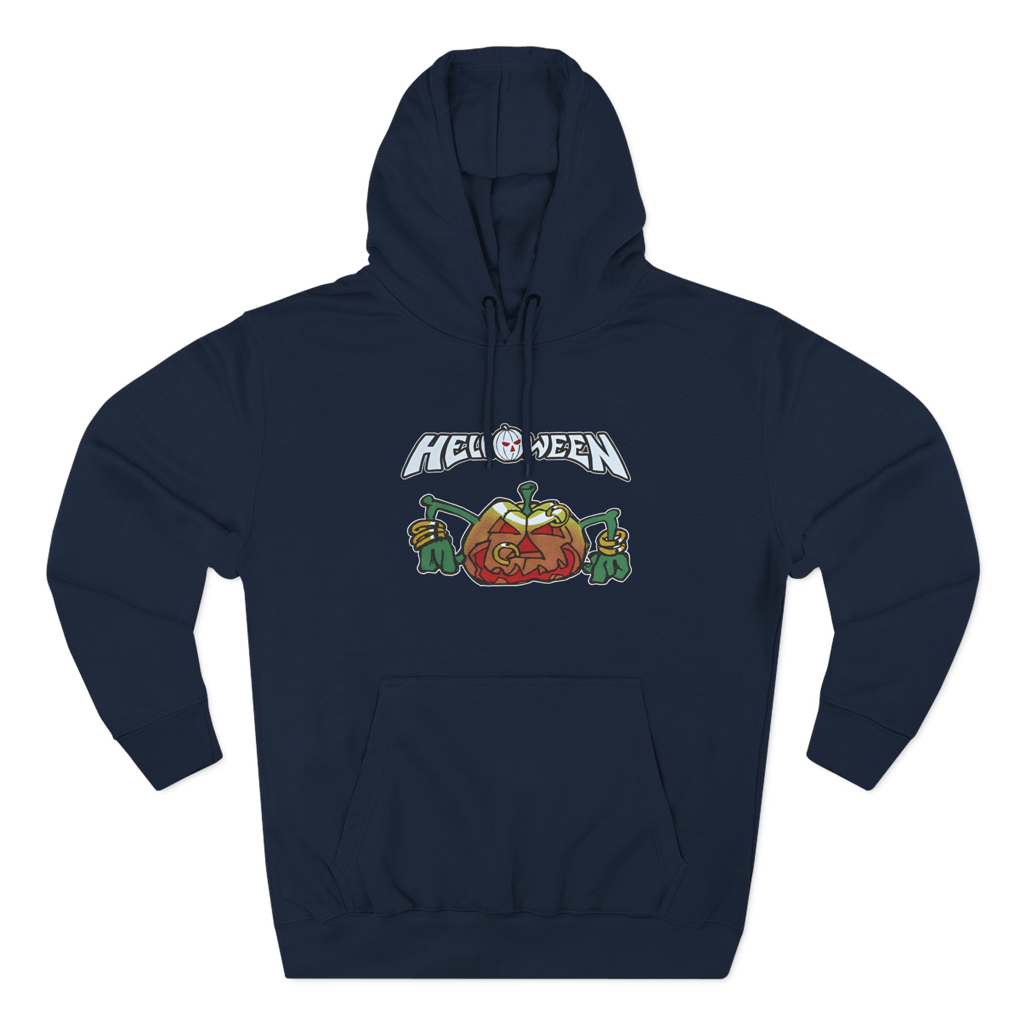 Helloween Rings Pumpkin Three-Panel Fleece Hoodie