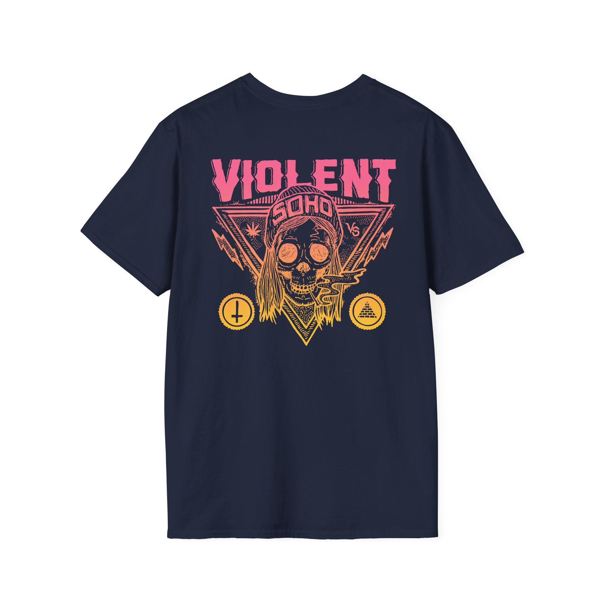 Violent Soho Blazin' Skull Gradient Unisex Softstyle T-Shirt