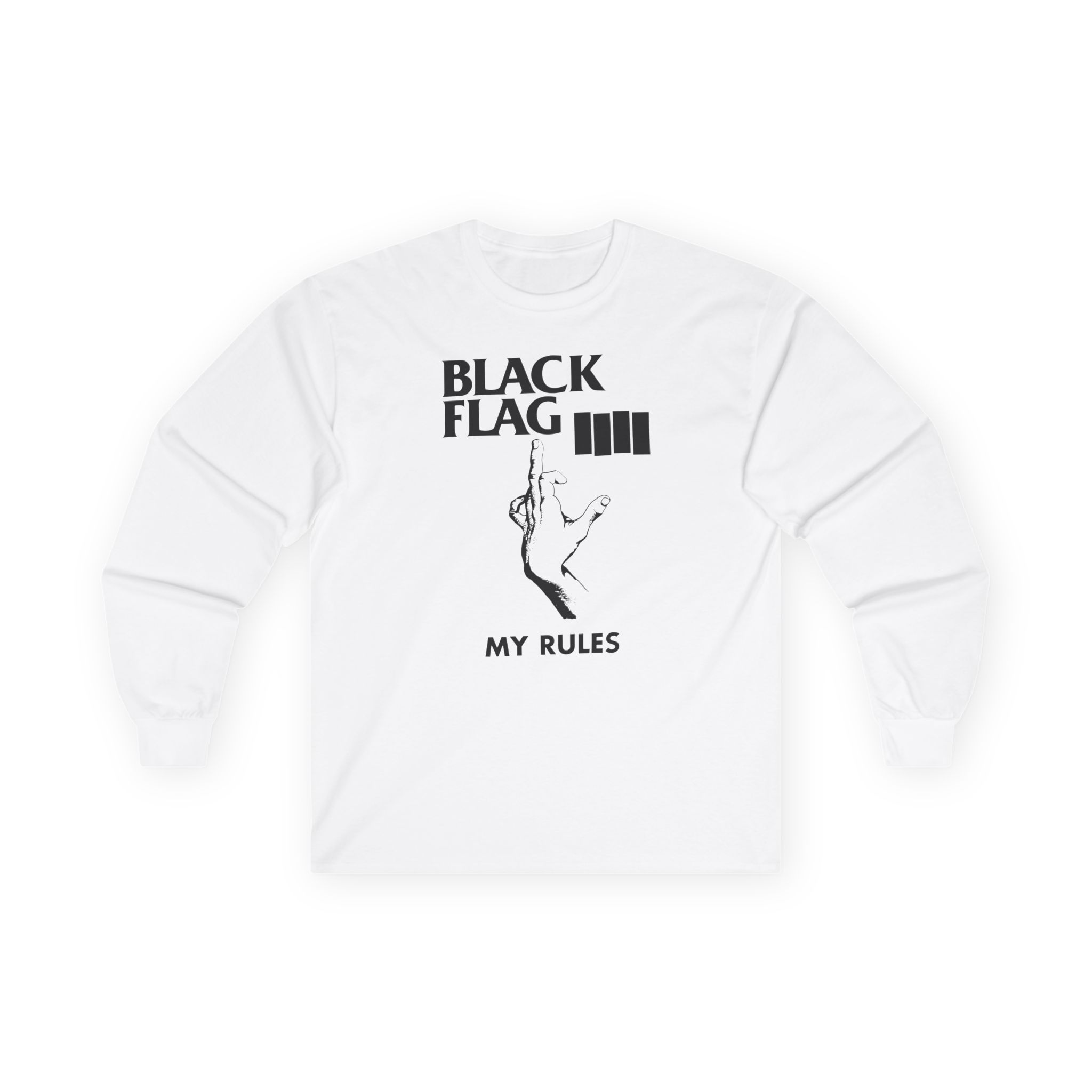 Black Flag My Rules Unisex Ultra Cotton Long Sleeve Tee