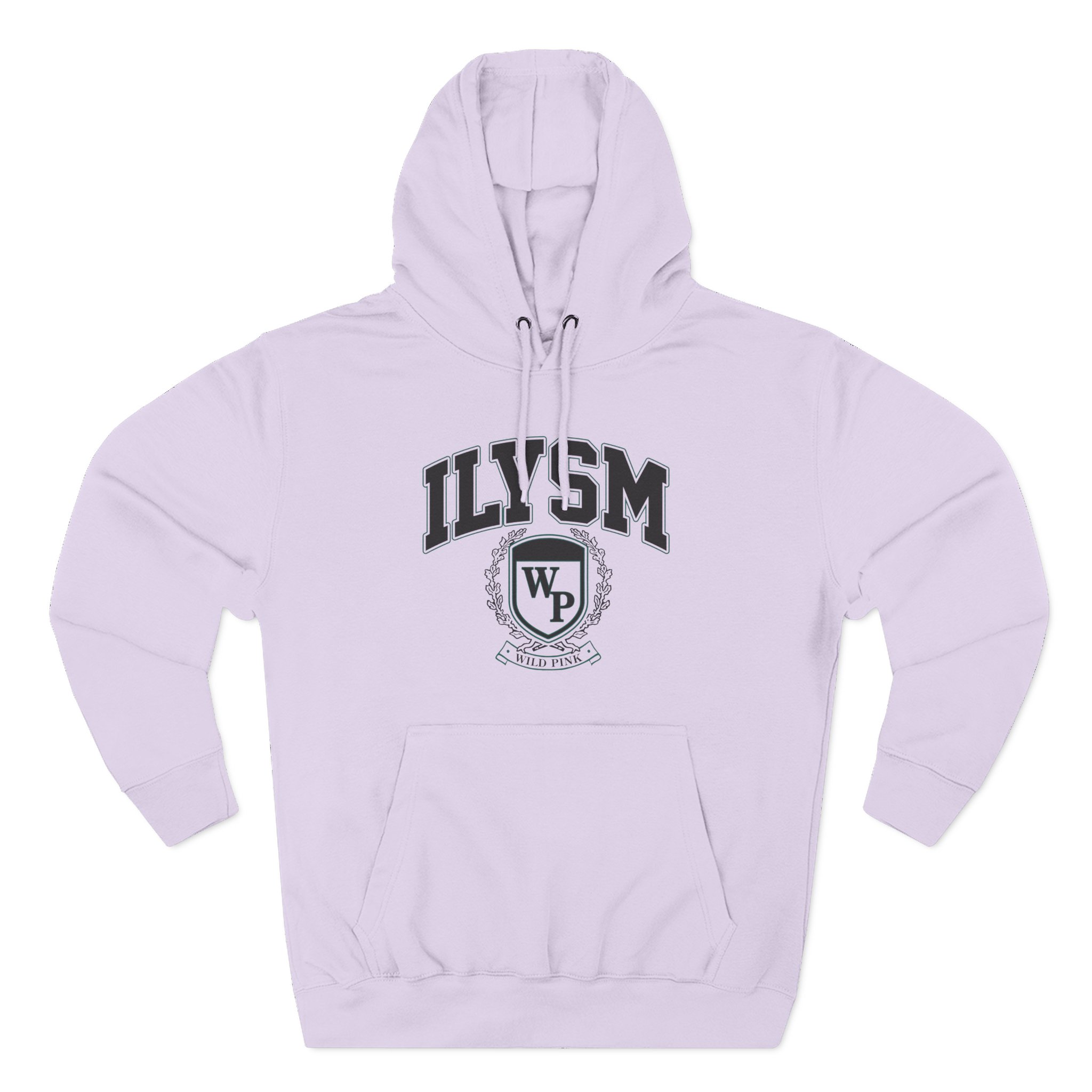 Wild Pink Ilysm Crew Collegiate Three-Panel Fleece Hoodie