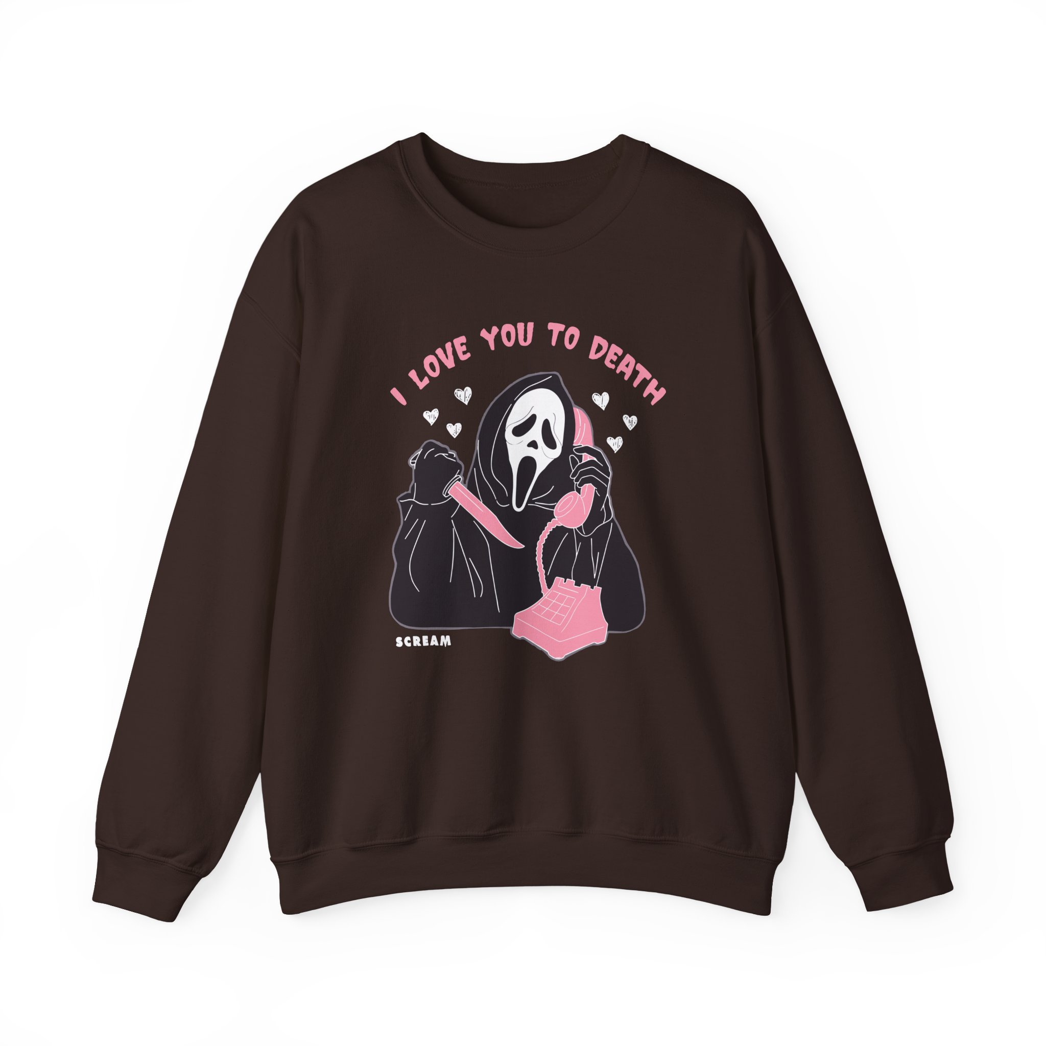 Ghostface Love You To Death Unisex Heavy Blendâ„¢ Crewneck Sweatshirt