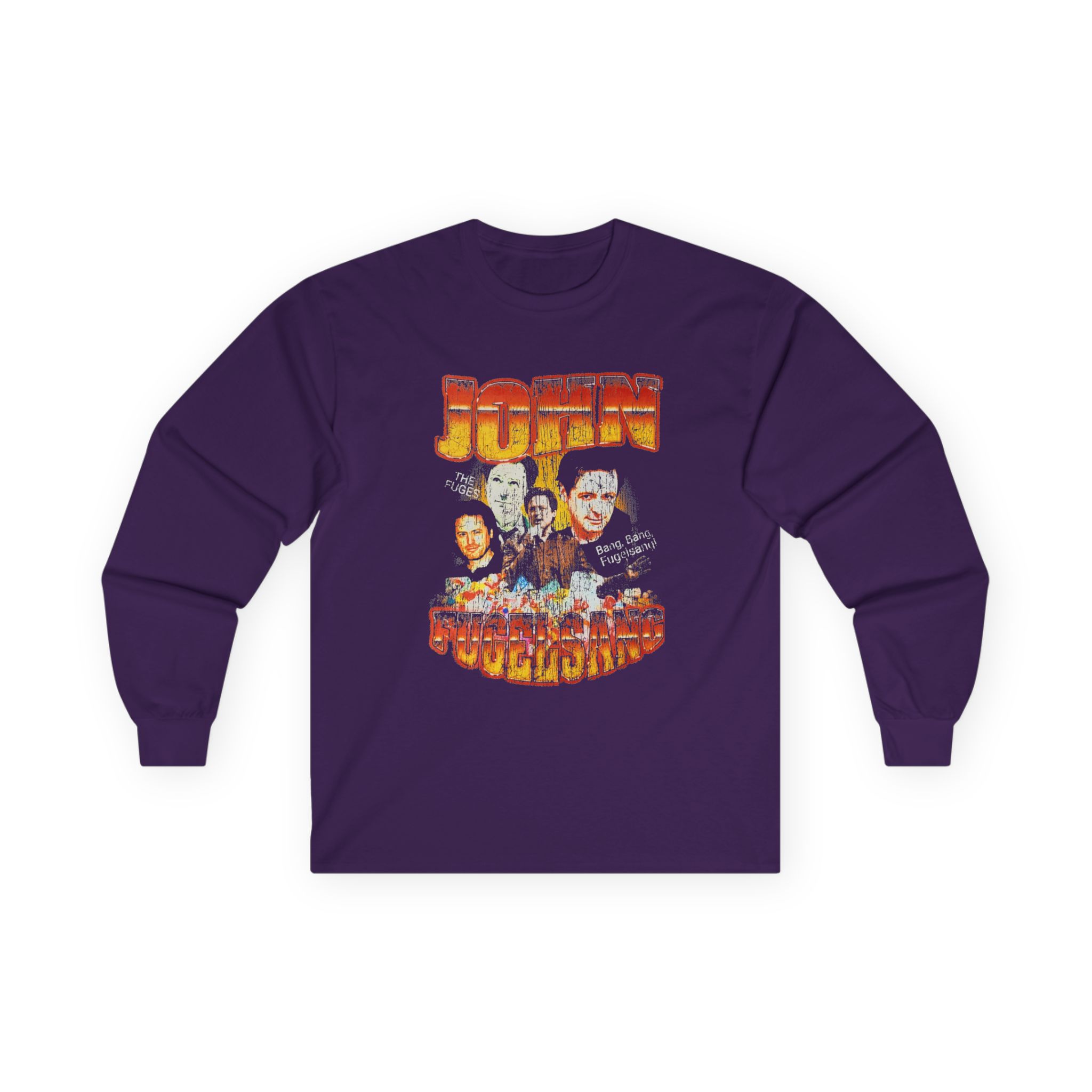 Fugees John Fugelsang From Sirius Xm the Bonfire Distressed Unisex Ultra Cotton Long Sleeve Tee
