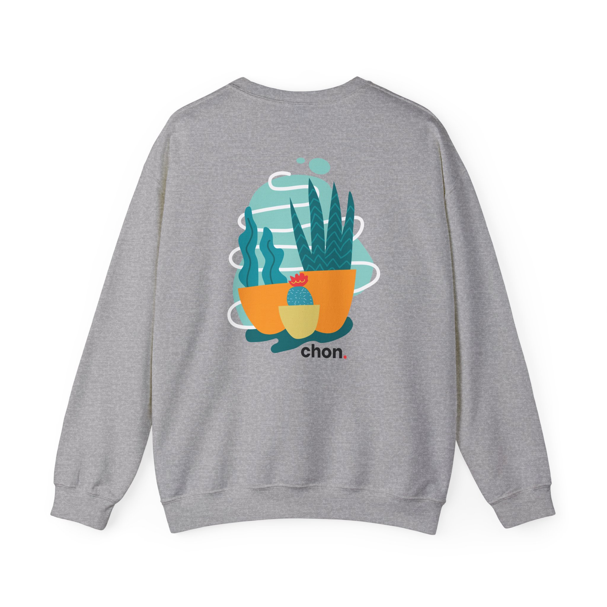 Chon Succulents Pigment Lemon Unisex Heavy Blendâ„¢ Crewneck Sweatshirt