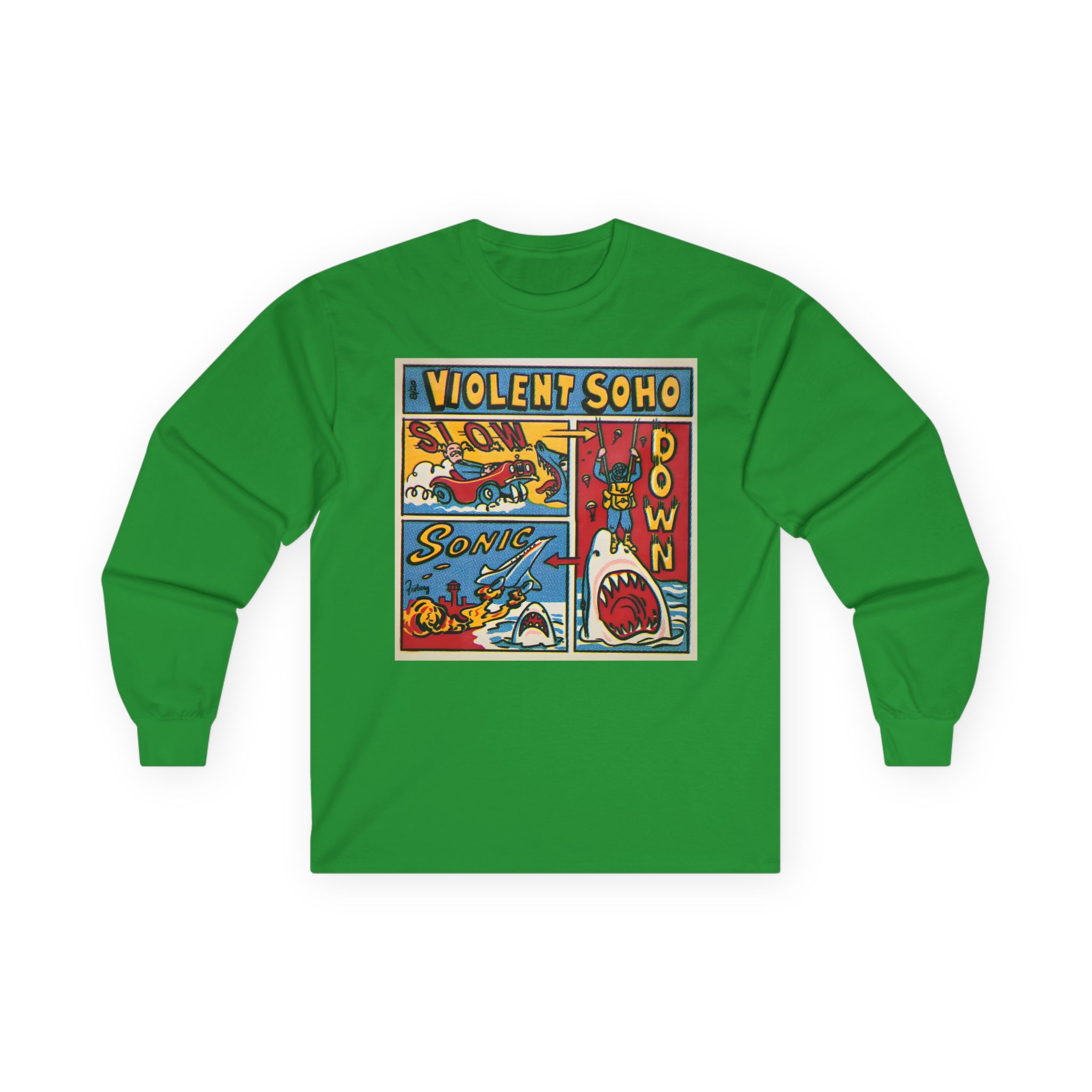 Violent Soho Slow Down Sonic Unisex Ultra Cotton Long Sleeve Tee