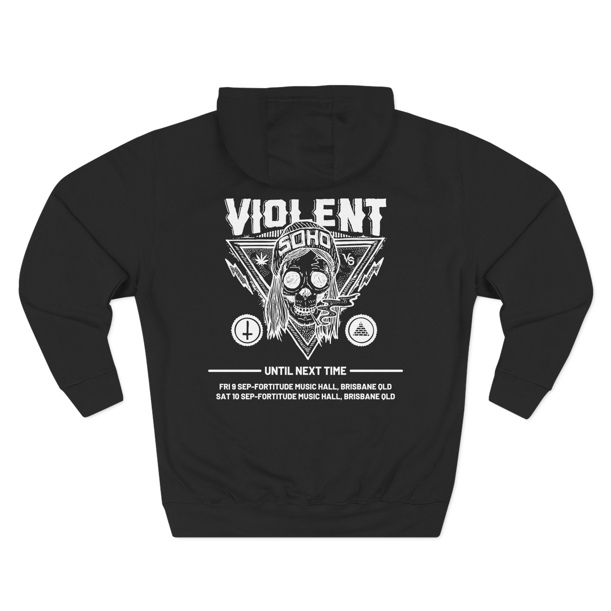 Violent Soho Until Next Time Blazin' Skull Three-Panel Fleece Hoodie