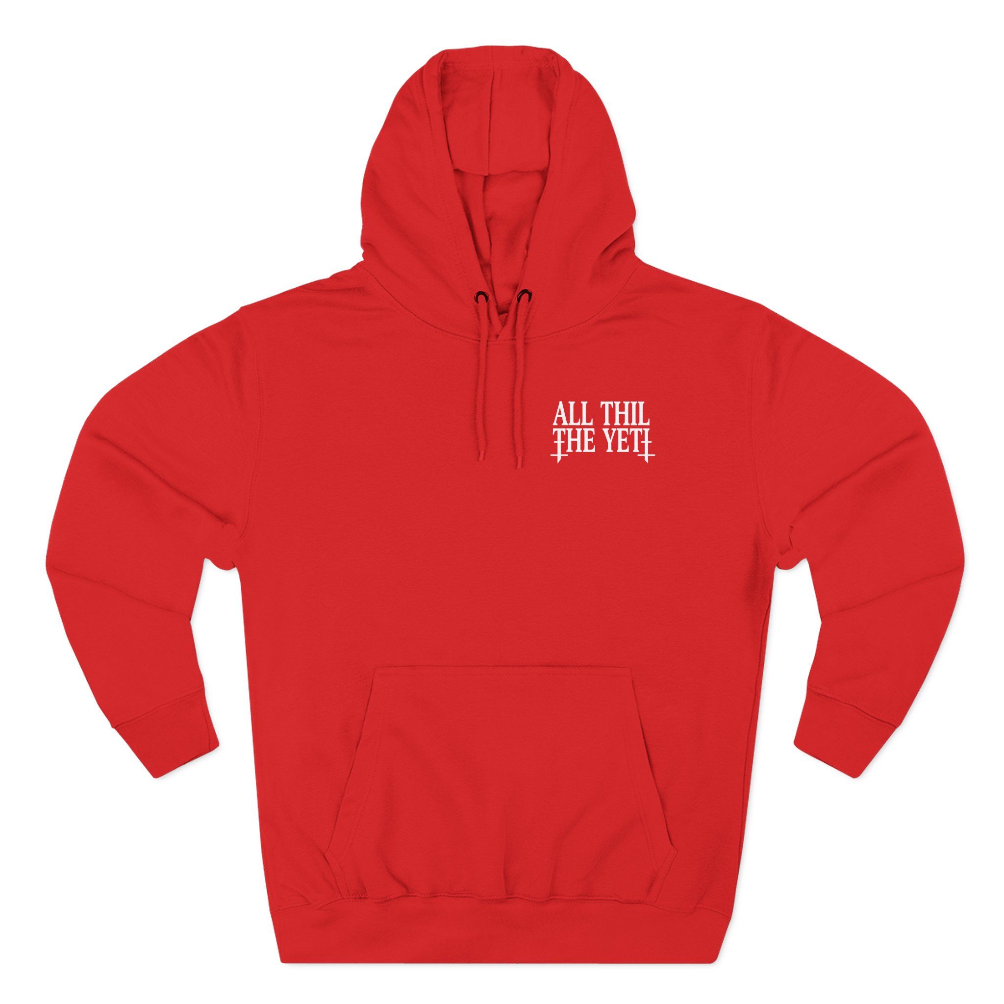 All Hail the Yeti Logo Three-Panel Fleece Hoodie