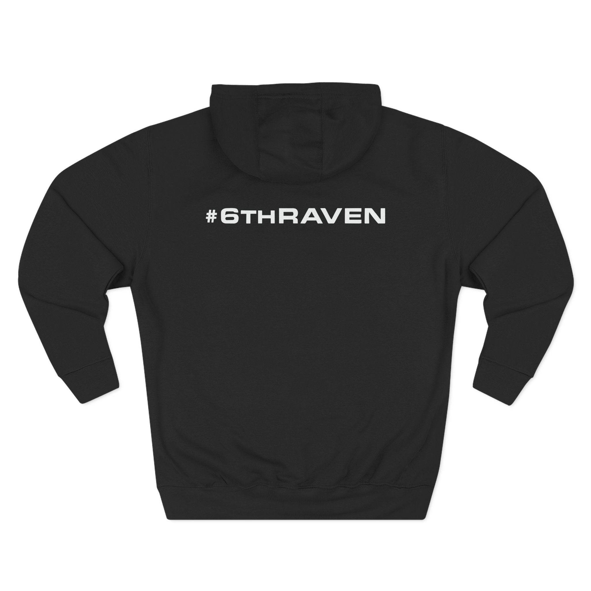 Carolina Royal Ravens Three-Panel Fleece Hoodie