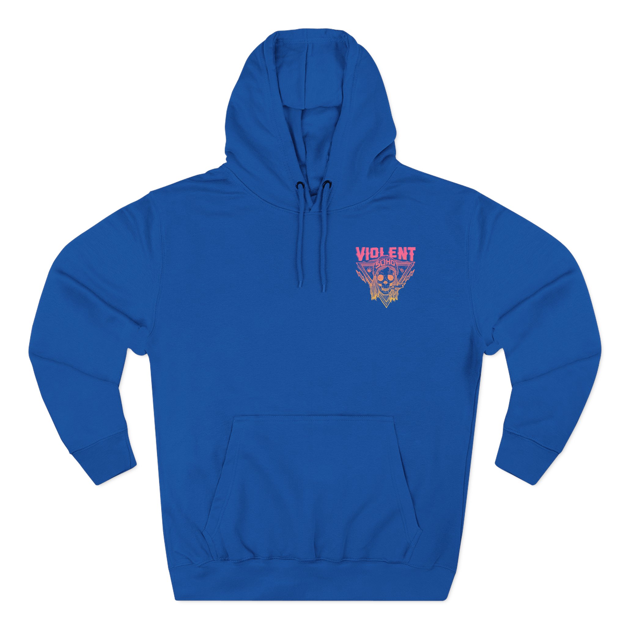 Violent Soho Blazin' Skull Gradient Three-Panel Fleece Hoodie