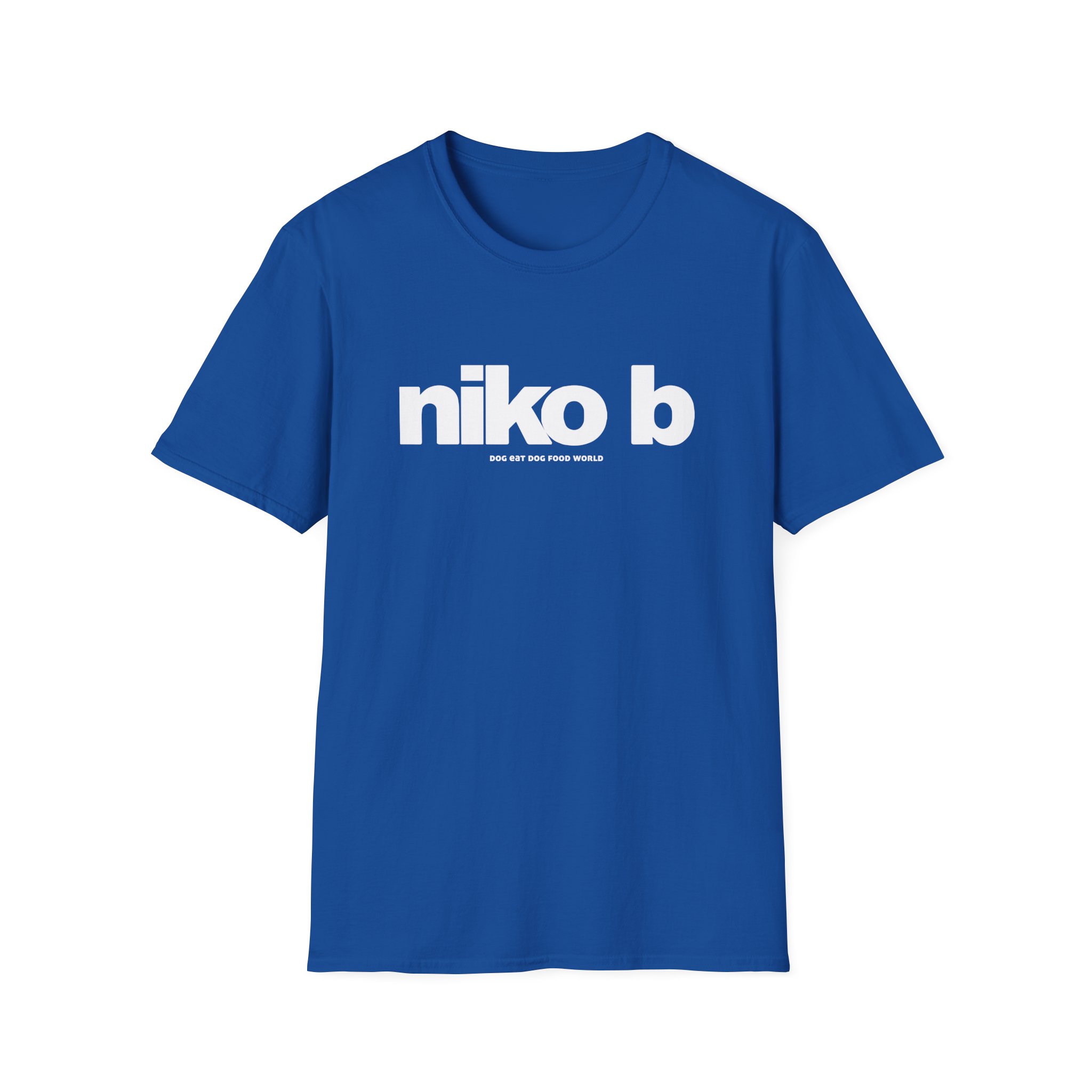 Niko B Dog Eat Dog Food World Unisex Softstyle T-shirt