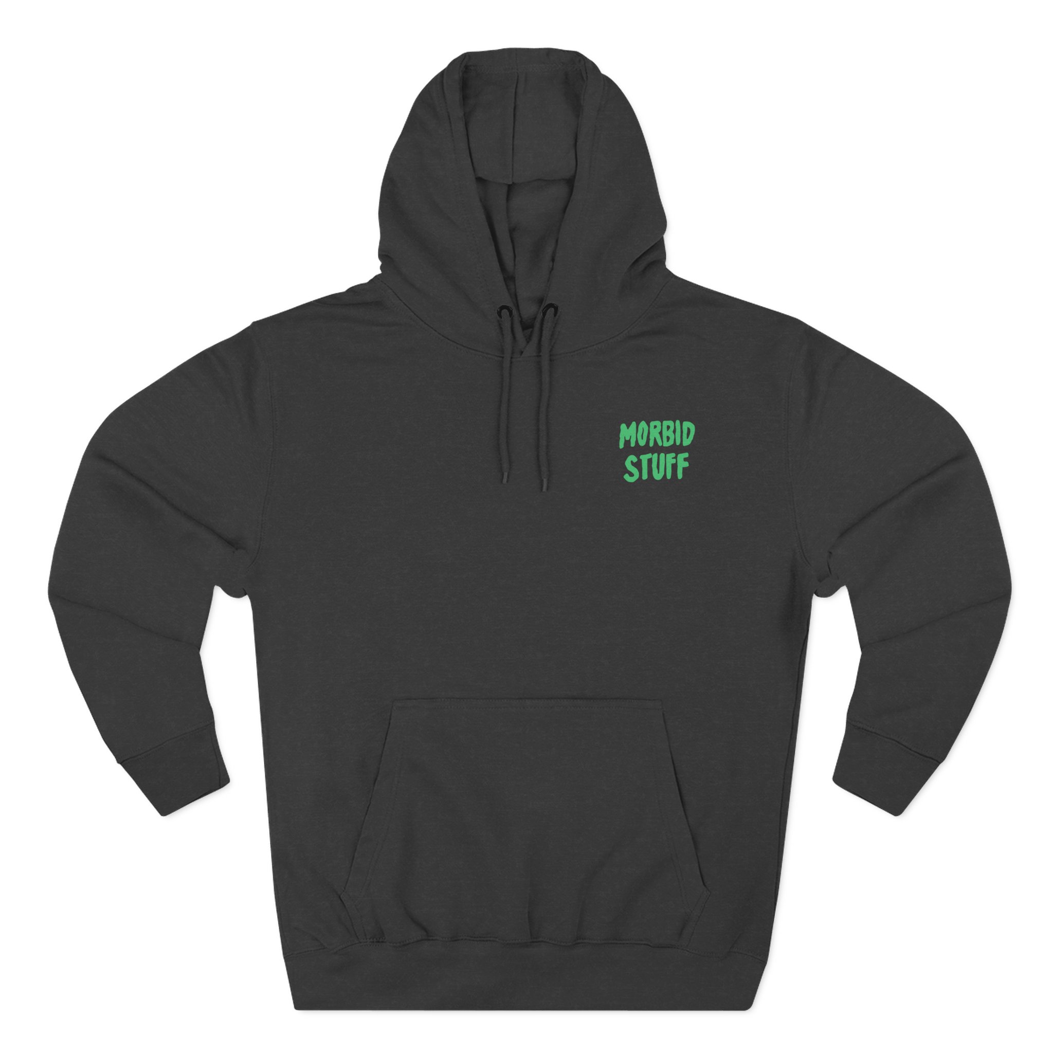 Pup Morbid Stuff Three-Panel Fleece Hoodie