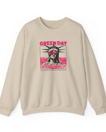 Green Day Lady Liberty Unisex Heavy Blend™ Crewneck Sweatshirt