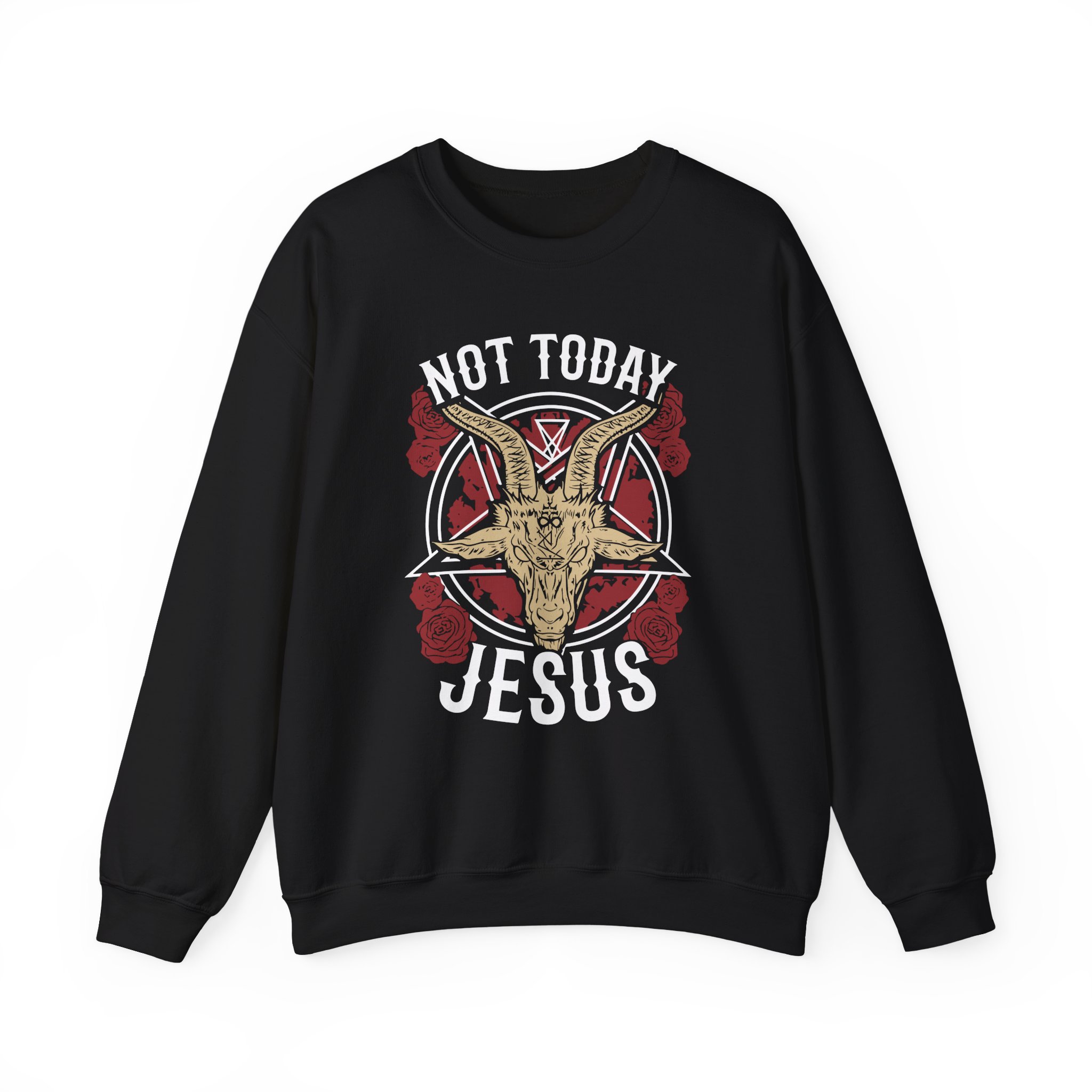 Goatwhore Not Today Jesus Unisex Heavy Blendâ„¢ Crewneck Sweatshirt